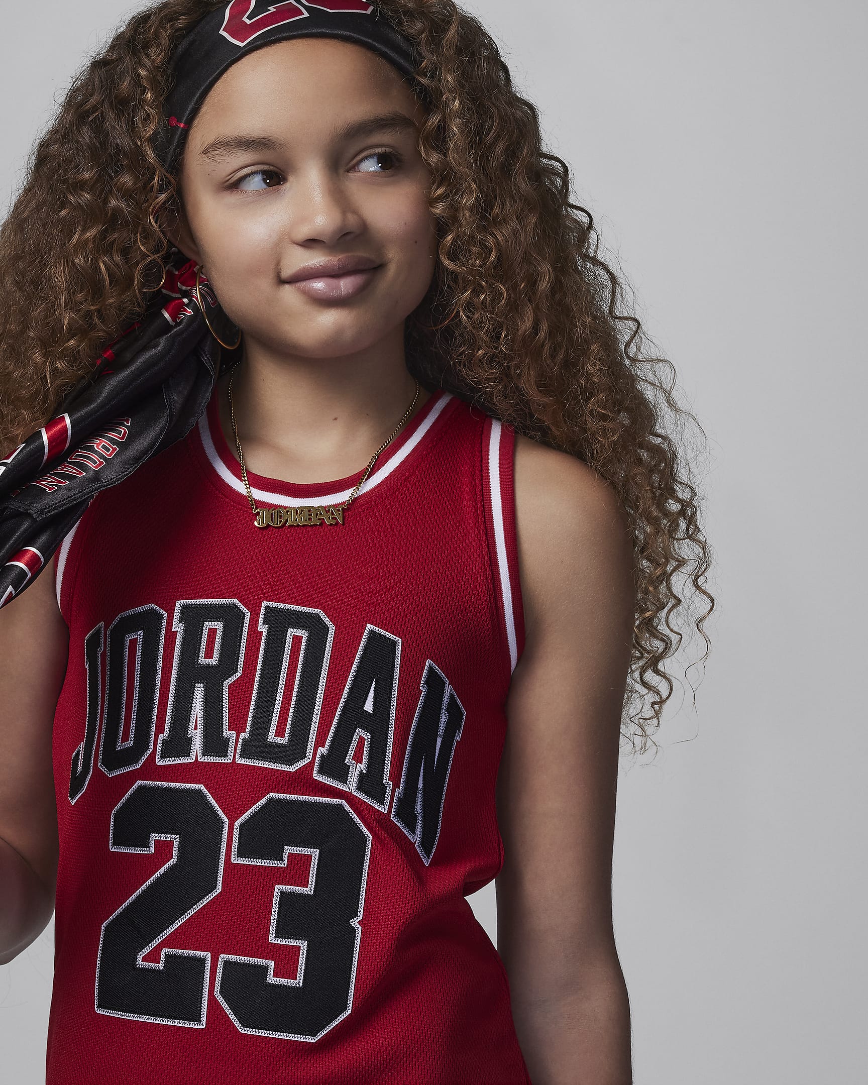 Jordan 23 Big Kids' Dress - Gym Red