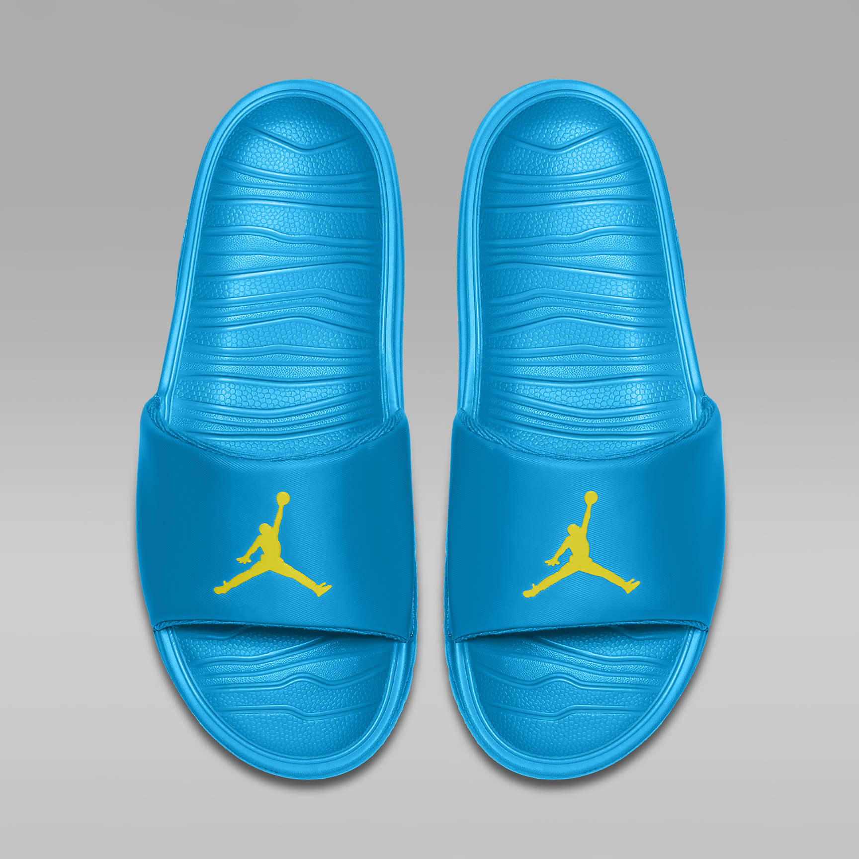 Jordan Break Slides - Laser Blue/Opti Yellow