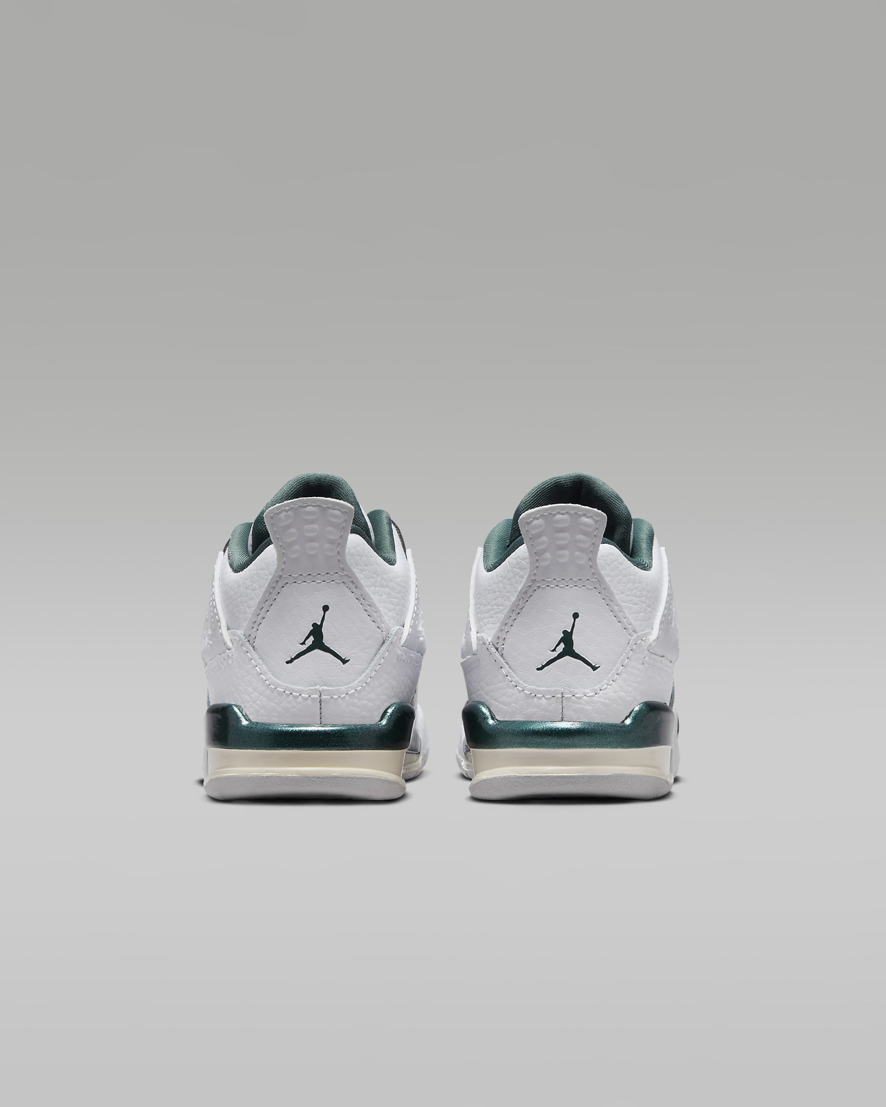 Jordan 4 Retro "Oxidized Green" Baby/Toddler Shoes - White/White/Neutral Grey/Oxidized Green