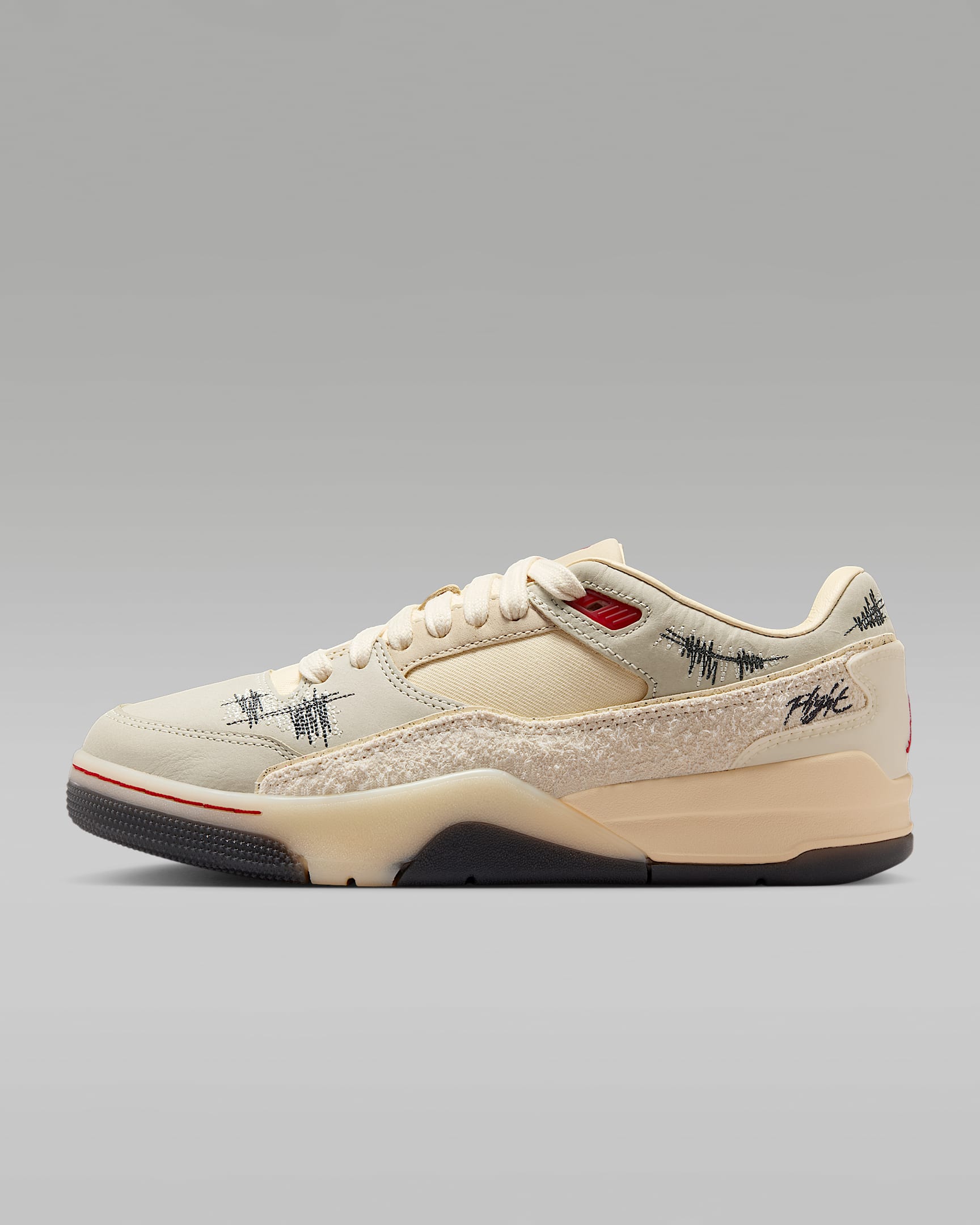 Jordan Flight Court SP Women's Shoes - Coconut Milk/Muslin/Off Noir/Varsity Red