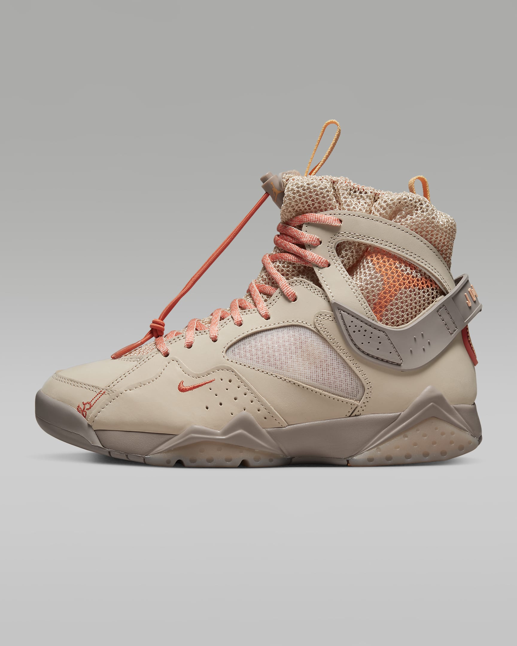 Air Jordan 7 Retro BBS Women's Shoes - Sanddrift/Malt/Turf Orange/Peach Cream