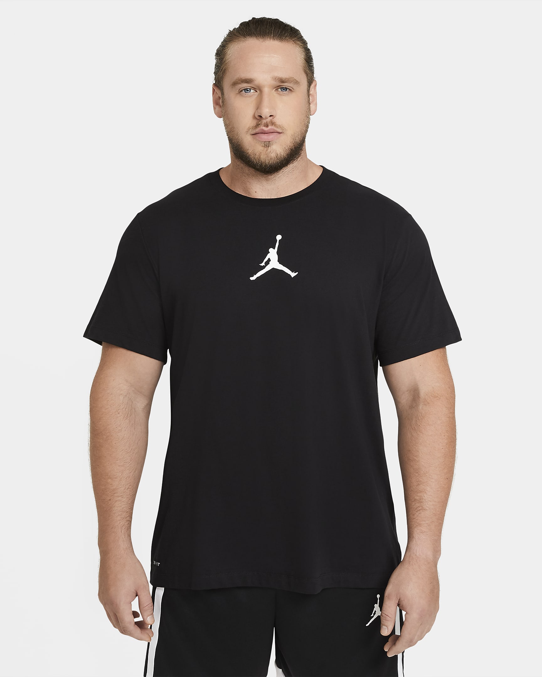 T-shirt Jordan Jumpman för män - Svart/Vit