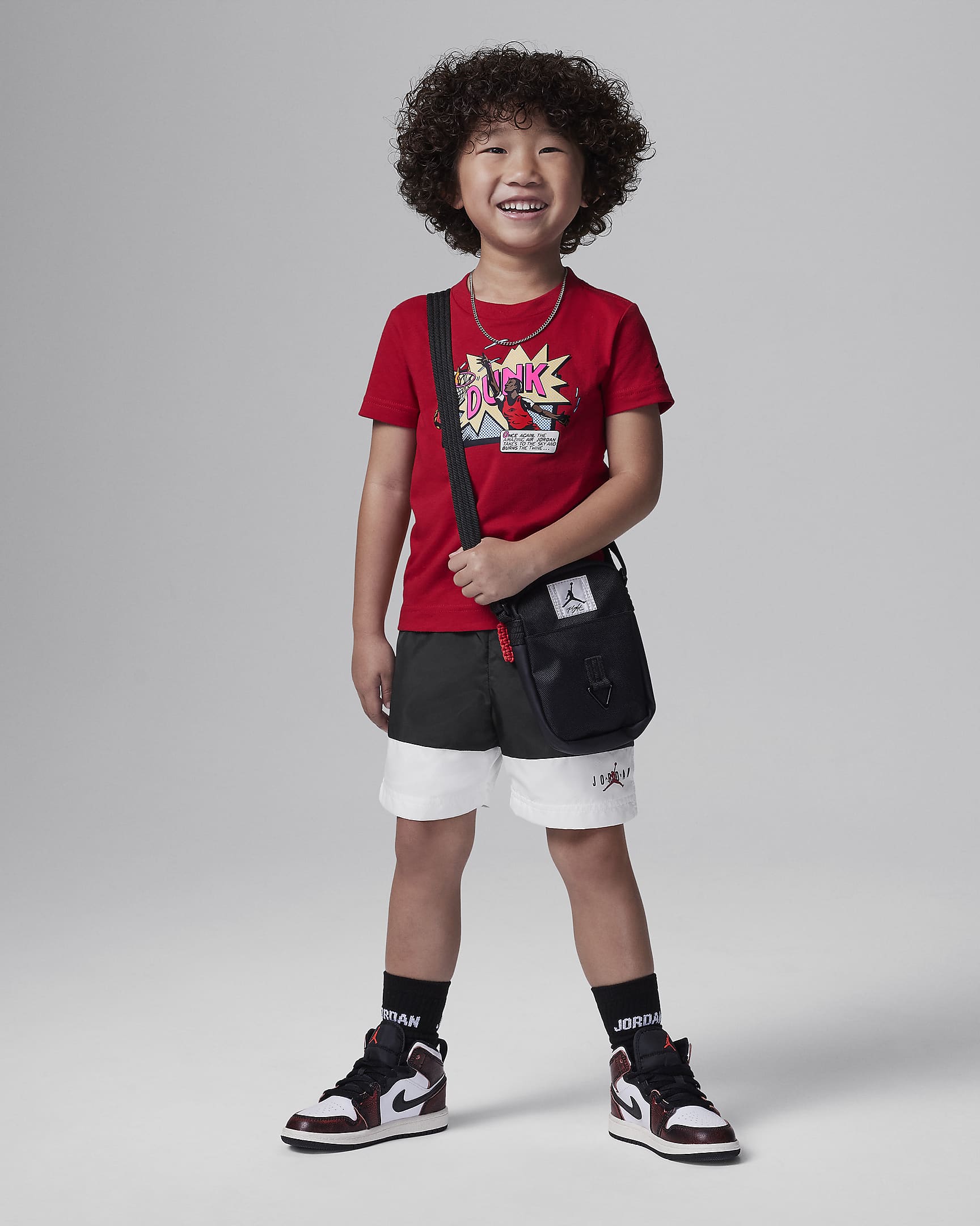 Air Jordan Toddler Dunk Comics T-Shirt - Gym Red