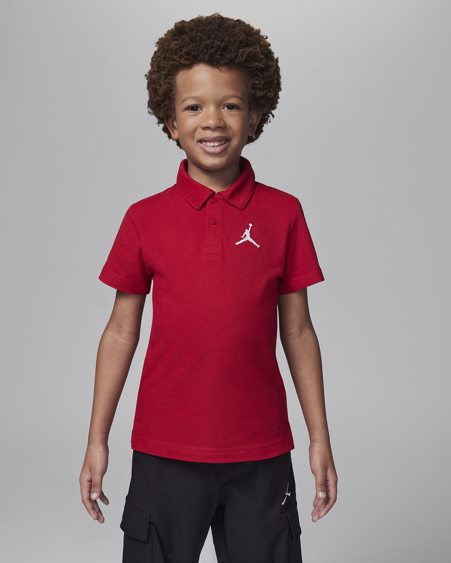 Jordan Jumpman Polo Little Kids' Top - Gym Red