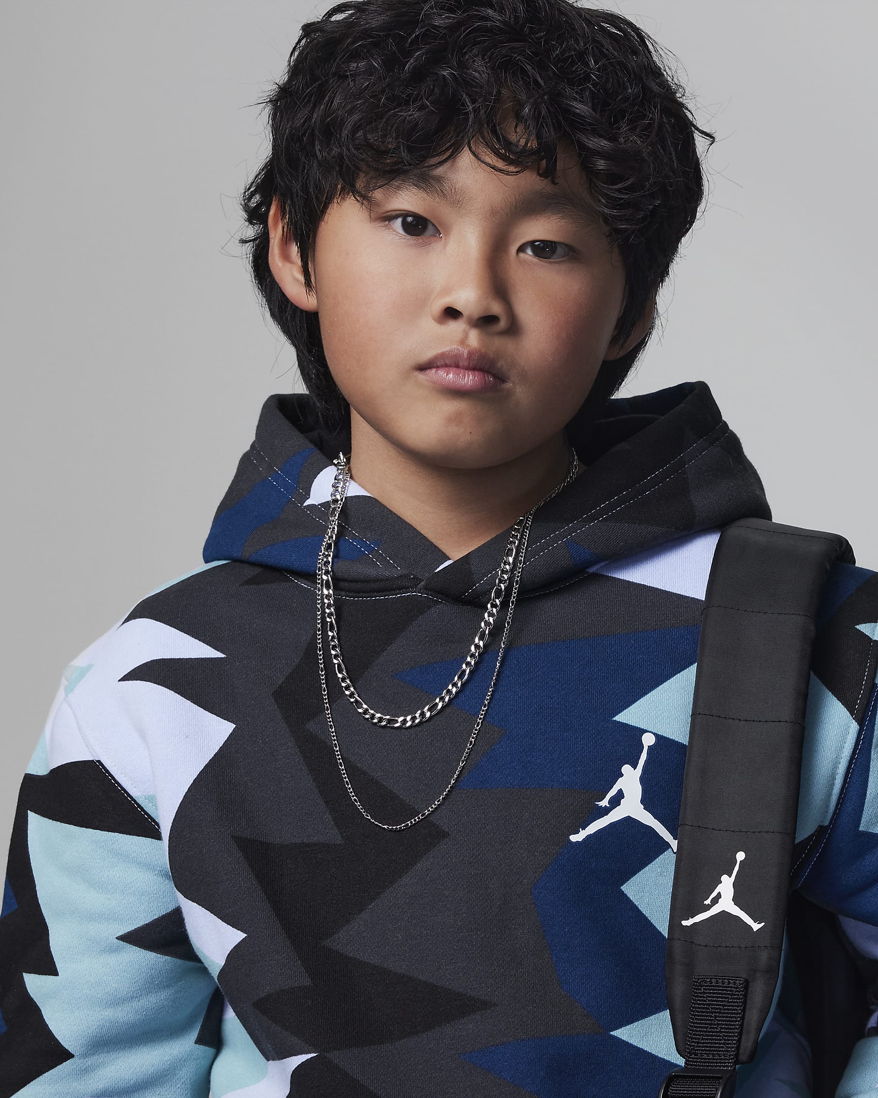 Jordan MJ Flight MVP Printed Pullover Big Kids Hoodie.