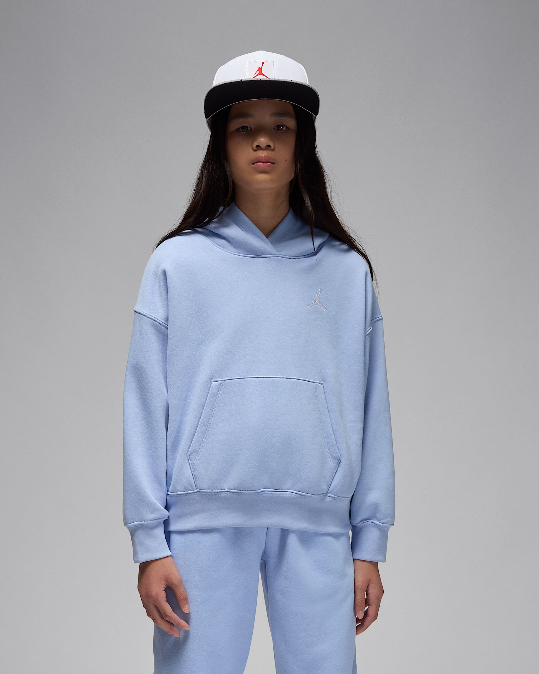 Jordan Brooklyn Fleece Big Kids' Pullover Hoodie - Cobalt Bliss