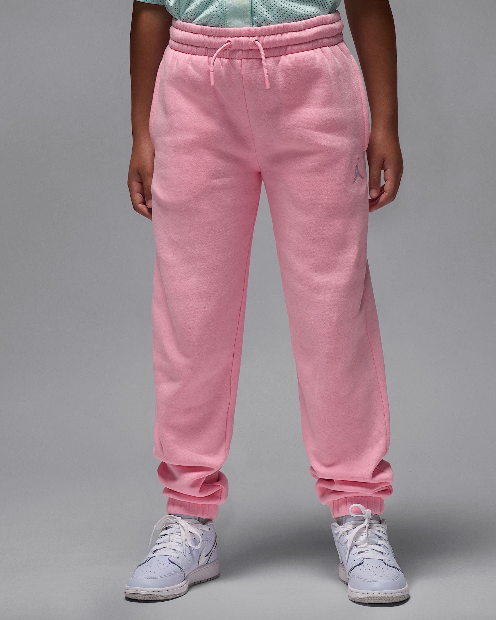 Pants para niños talla grande Jordan Brooklyn Fleece - Rosa suave medio