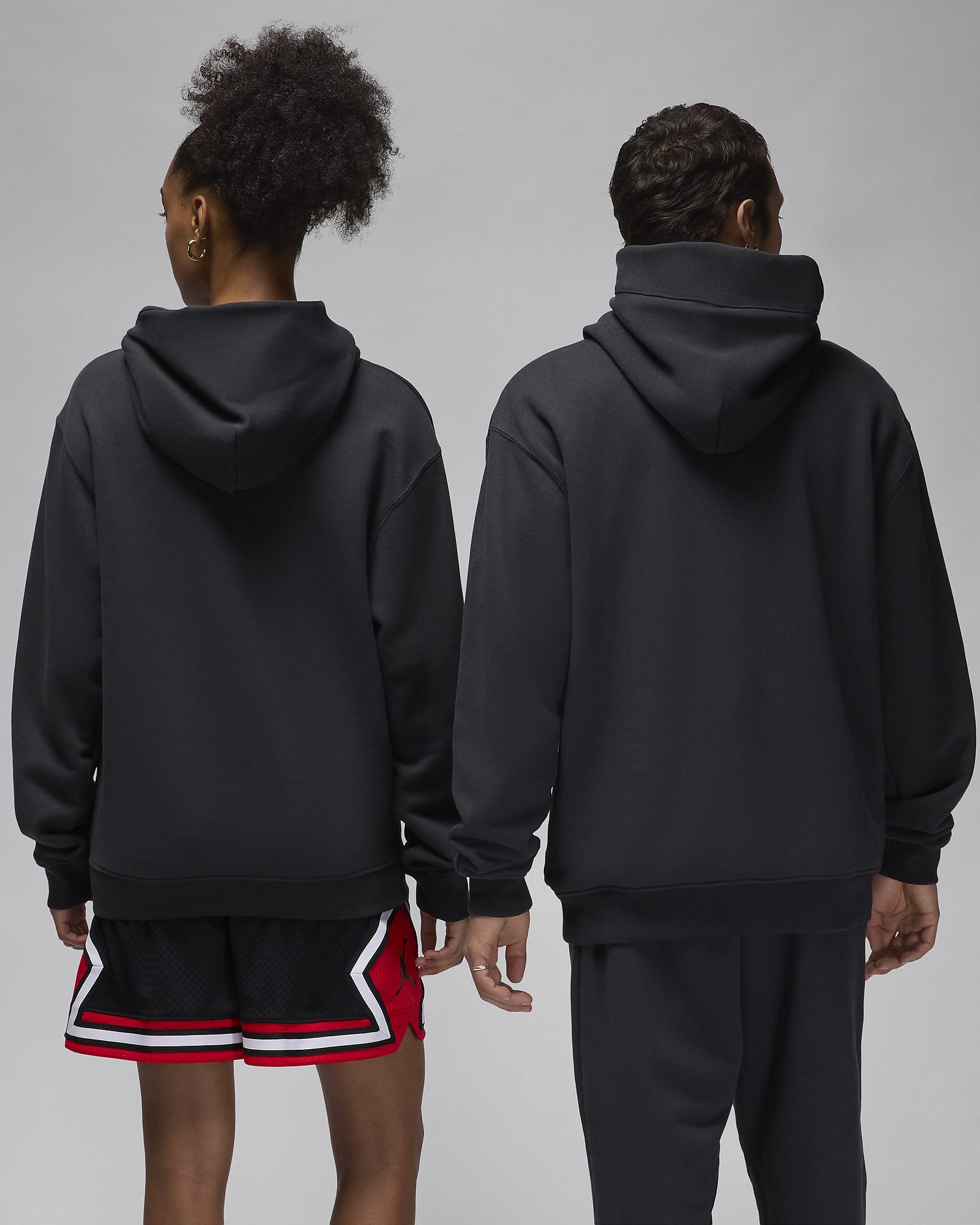 Air Jordan Wordmark Men's Fleece Hoodie - Off-Noir