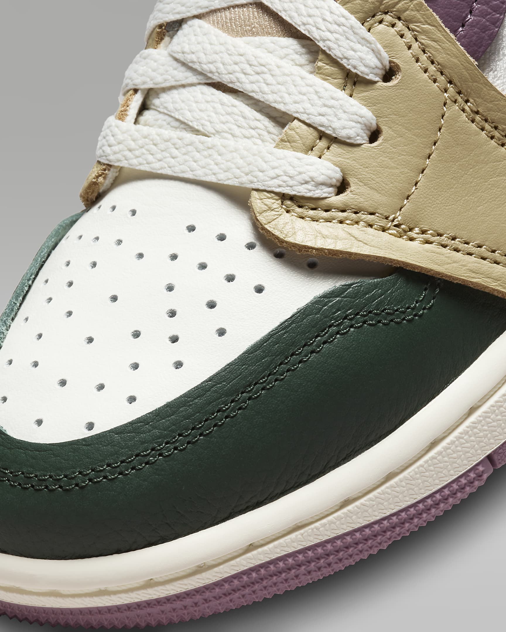 Air Jordan 1 High Method of Make Women's Shoes - Galactic Jade/Sail/Sky J Mauve/Desert