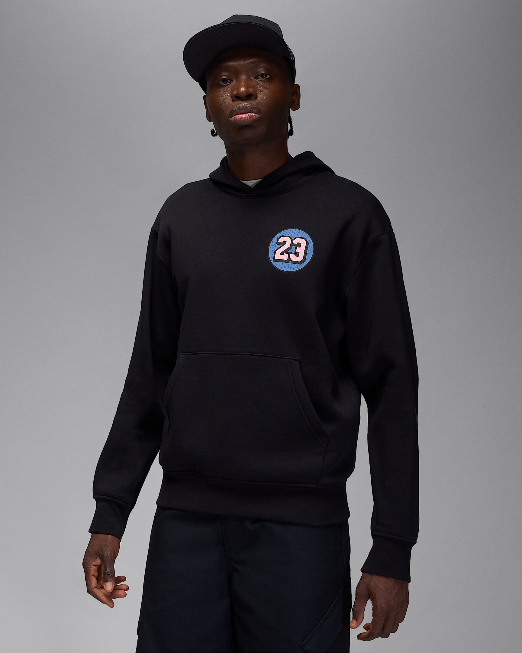 Jordan AJ5 Men's Fleece Pullover Hoodie - Black