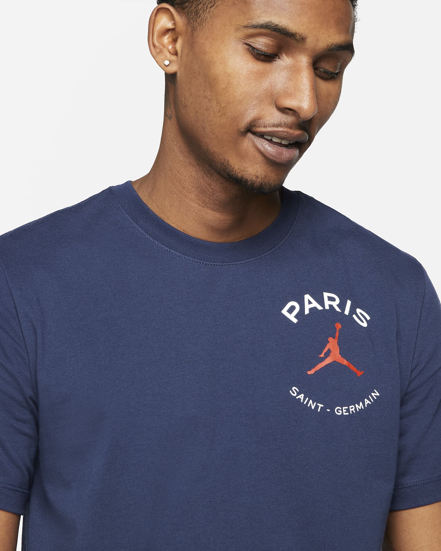 Paris Saint-Germain 男款 Logo T 恤 - Midnight Navy