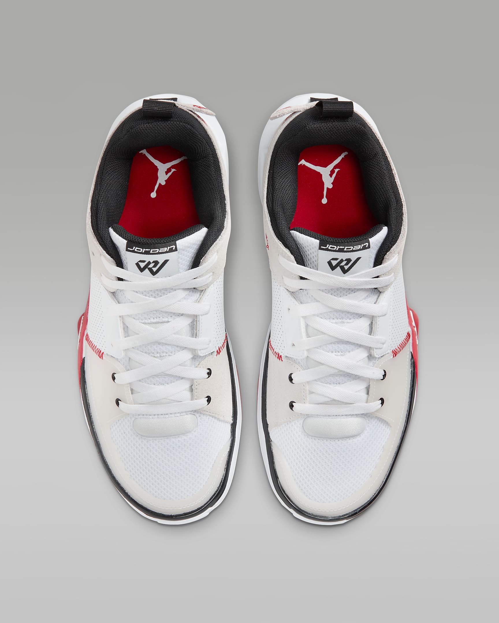 Jordan One Take 5 Basketball Shoes - White/Black/University Red