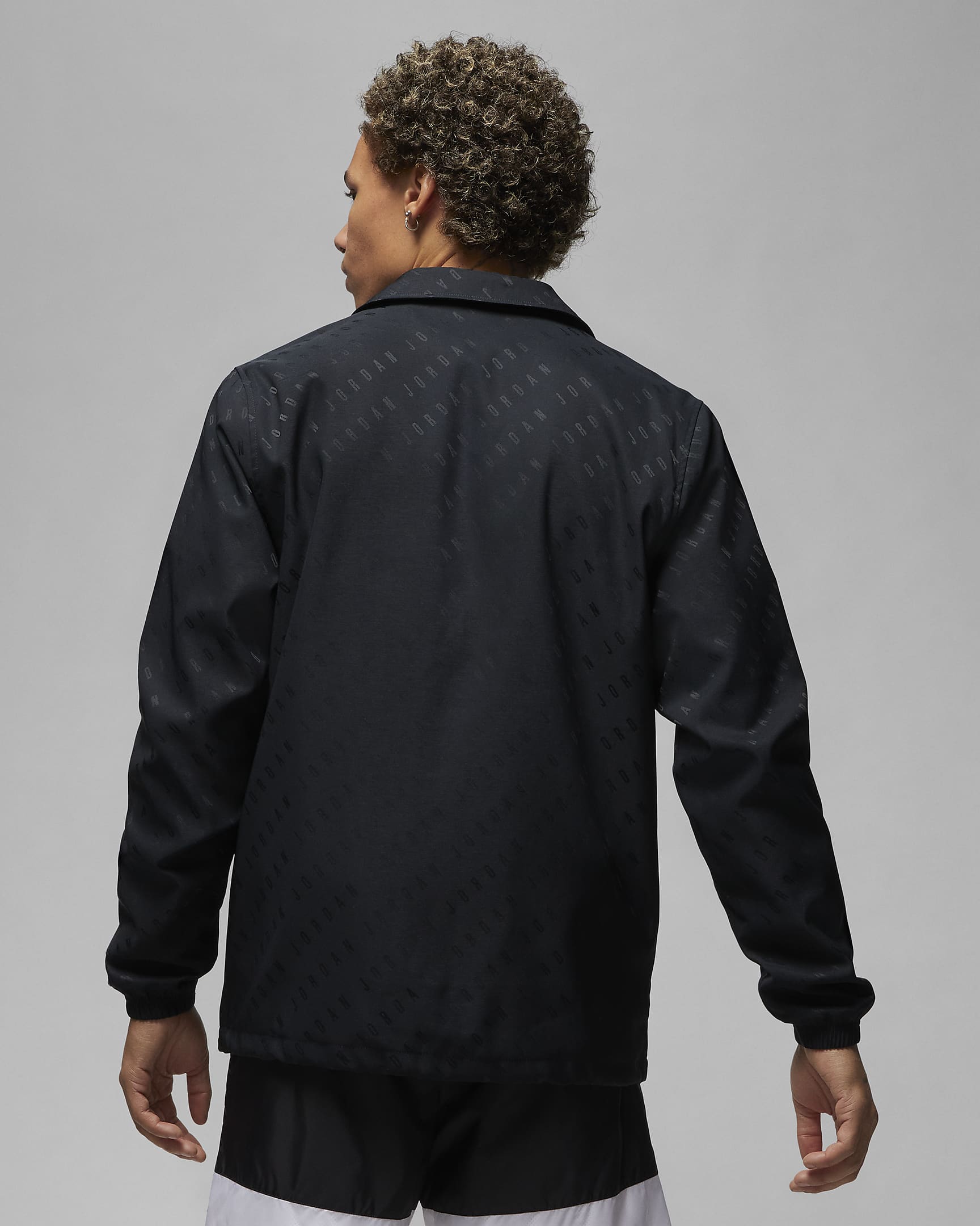 Jordan Essentials Men's Coaches Jacket - Black/Sail