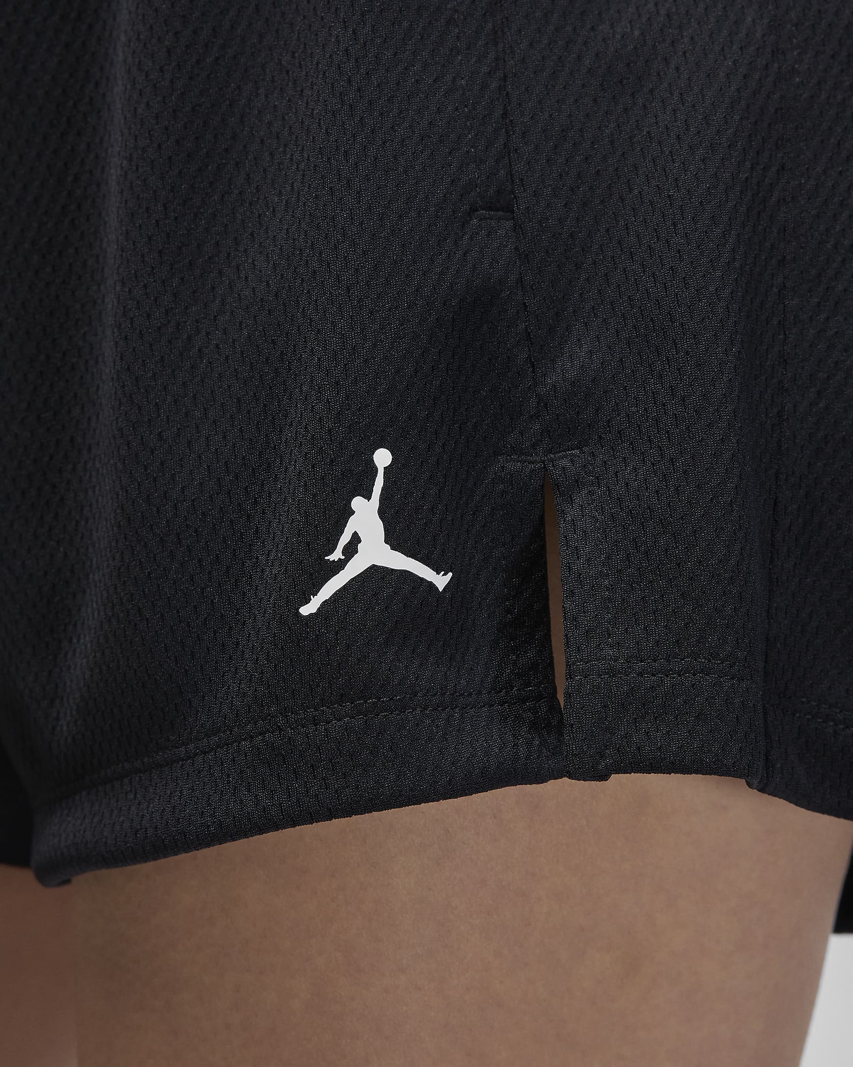 Short en mesh Jordan Sport pour femme - Noir/Blanc