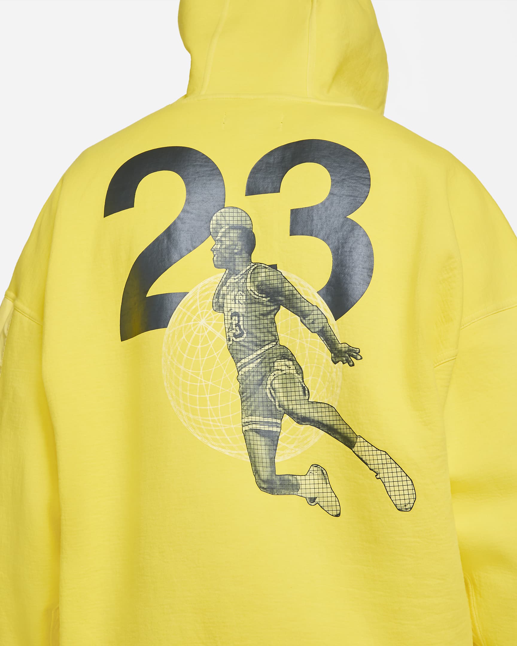 Jordan 23 Engineered Men's Washed Fleece Hoodie - Opti Yellow/Black