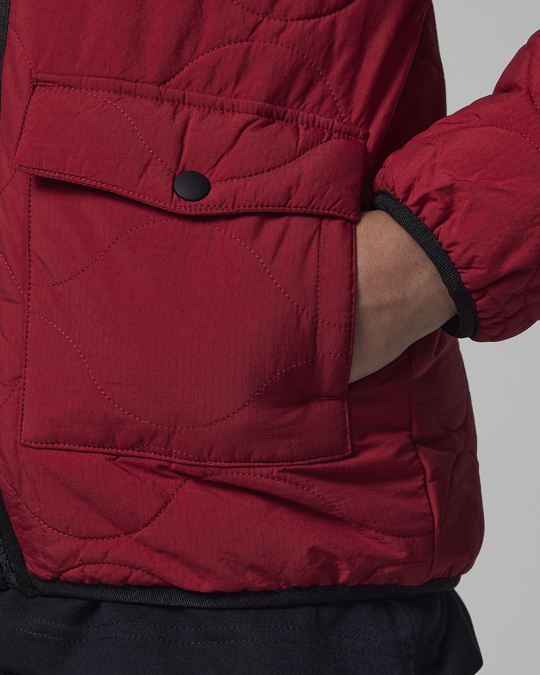 Jordan Quilted Liner Jacket Big Kids Jacket - Gym Red