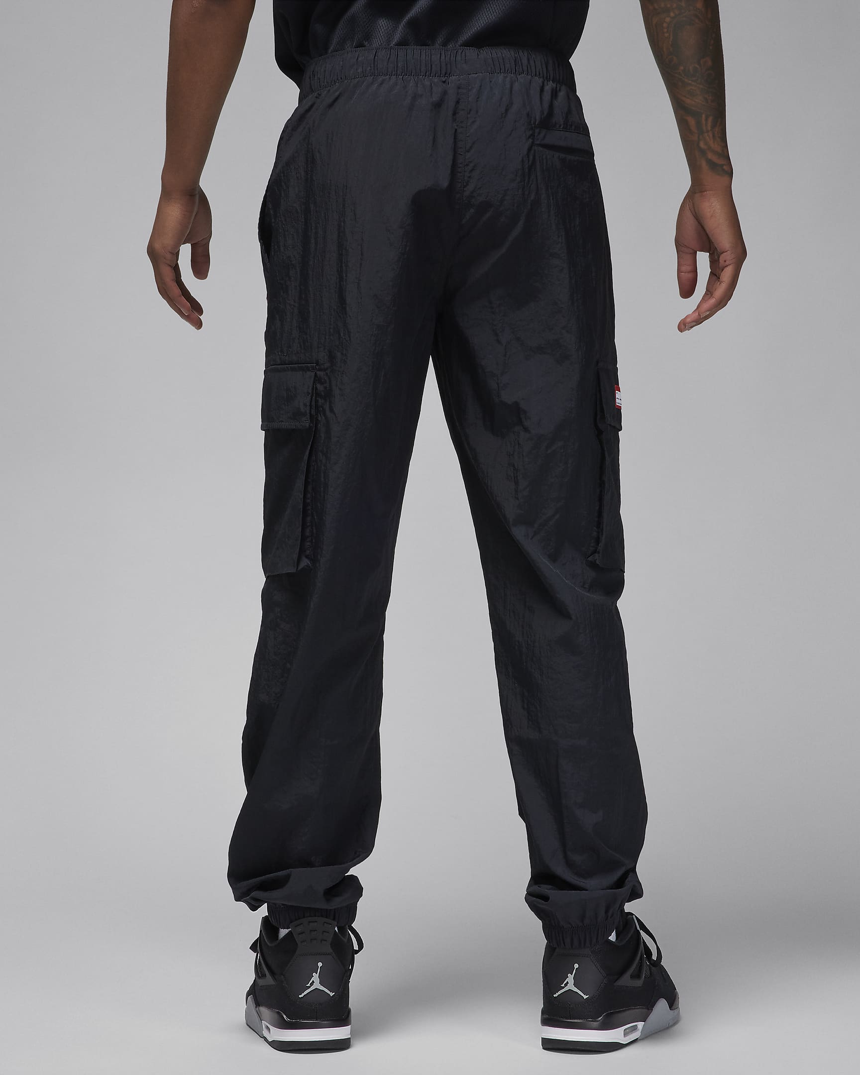 Jordan Flight MVP Men's Woven Trousers - Black/Dune Red