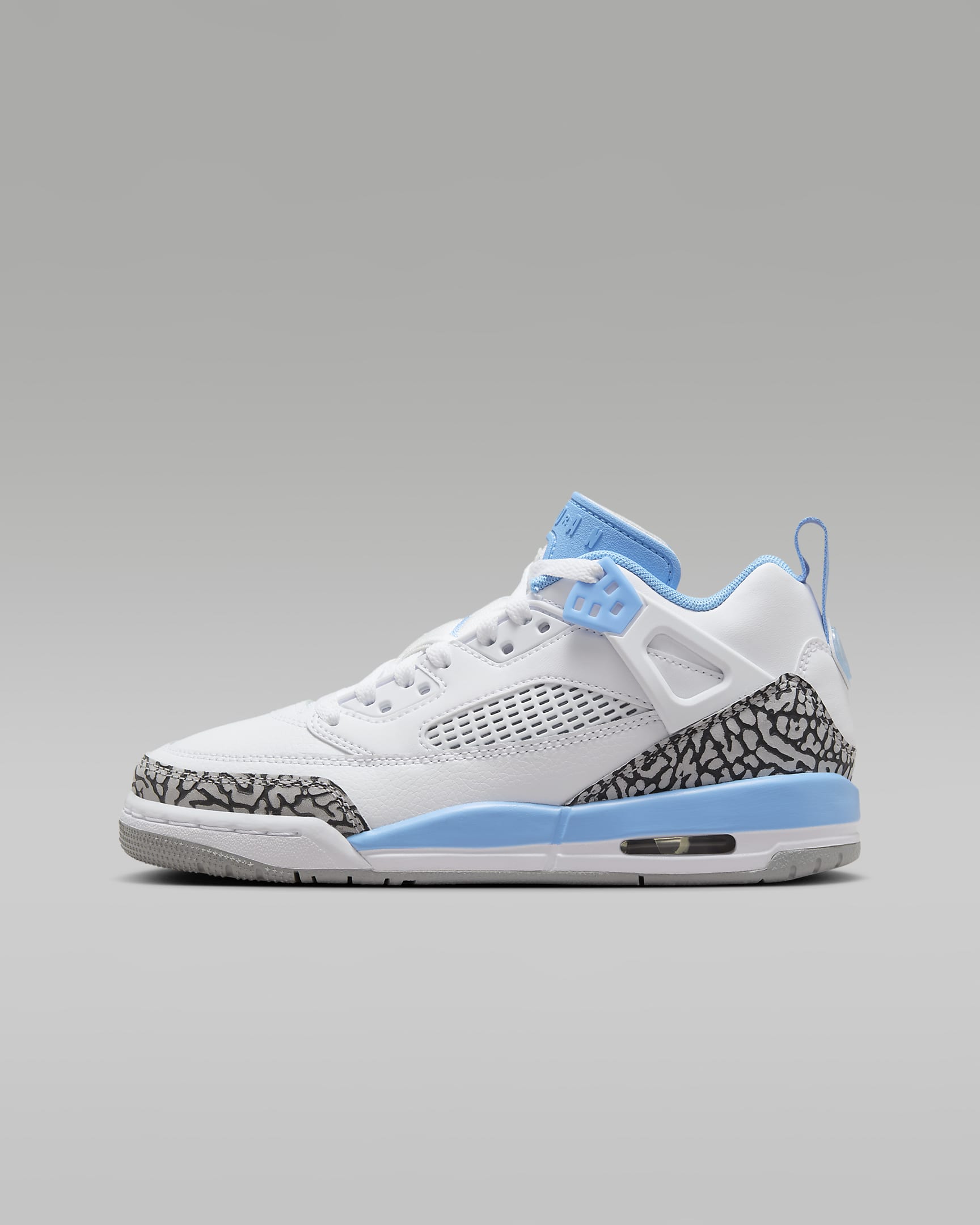 Παπούτσια Jordan Spizike Low για μεγάλα παιδιά - Λευκό/Wolf Grey/Anthracite/University Blue