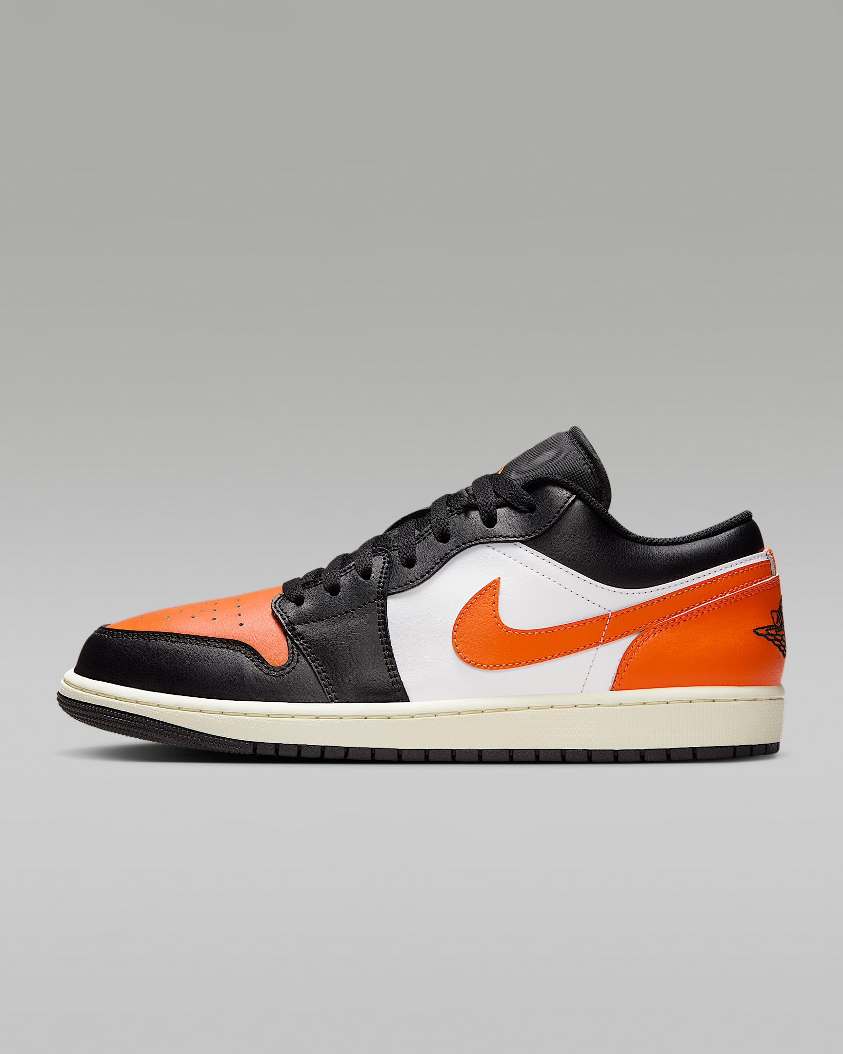 Air Jordan 1 Low Men's Shoes - Black/White/Sail/Starfish