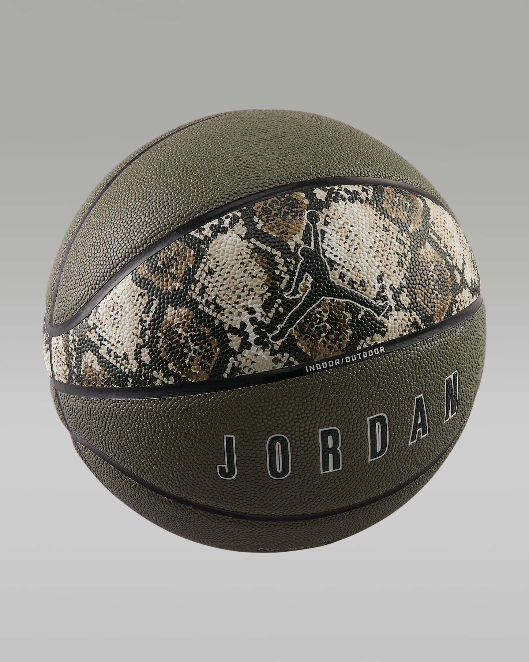 Pallone da basket Jordan Ultimate 2.0 8P (non gonfiato) - Medium Olive/Nero/Sail/Sequoia