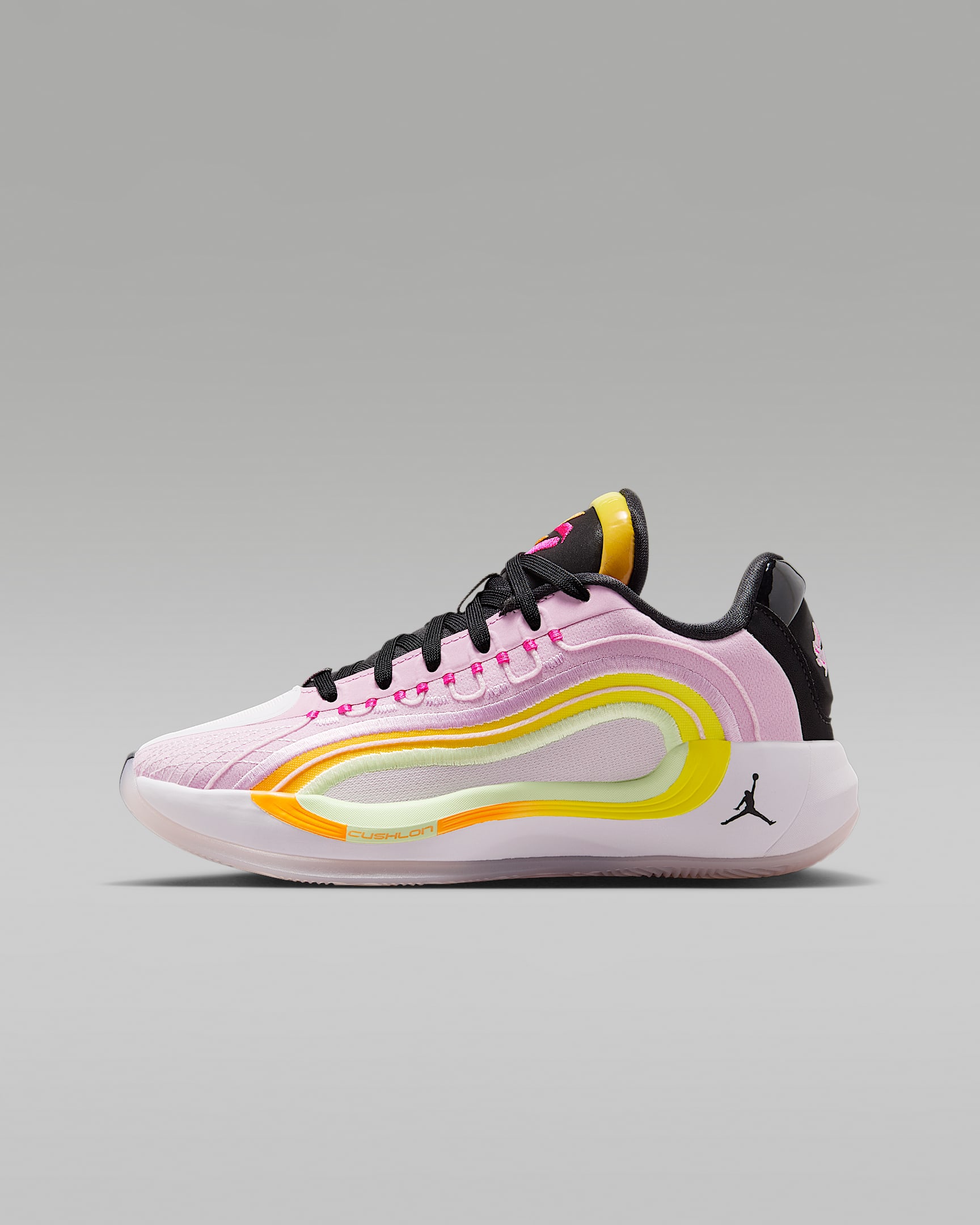 Sapatilhas de basquetebol Luka 4 "Gone Fishing" Júnior - Rosa Arctic claro/Amarelo Opti/Laranja Laser/Preto