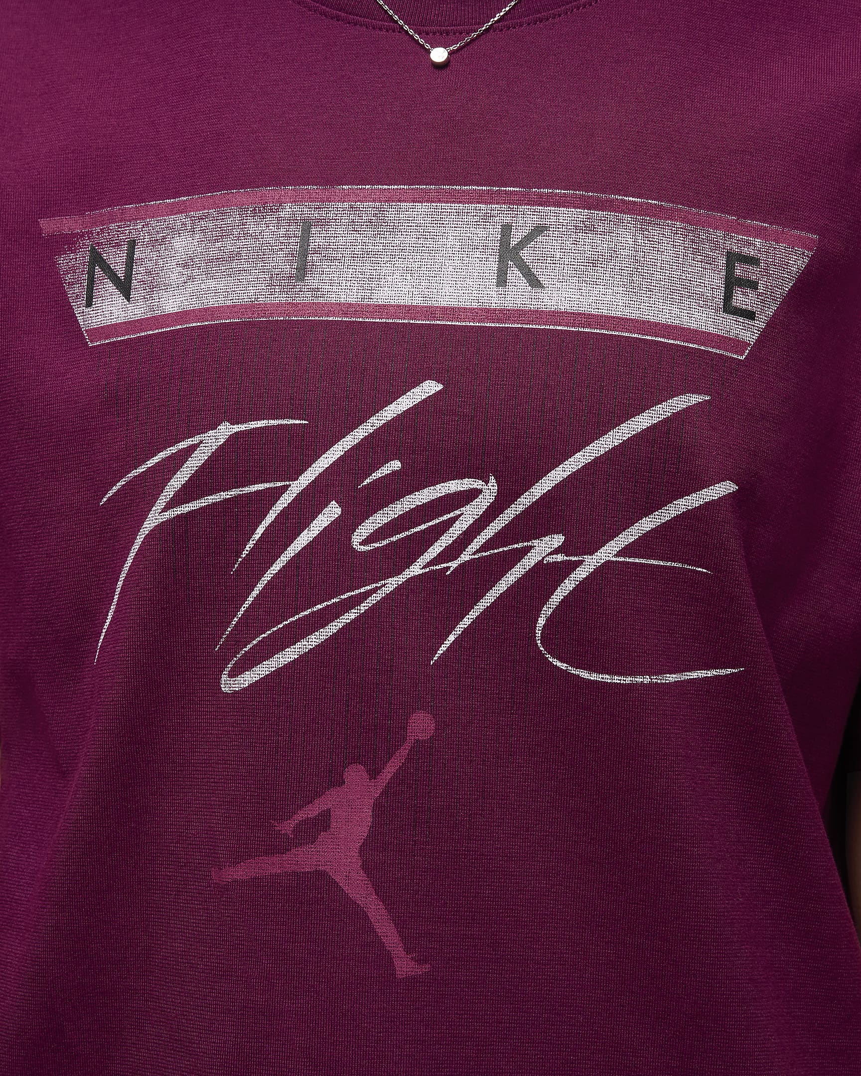 Jordan Flight Heritage T-Shirt mit Grafik für Damen - Bordeaux