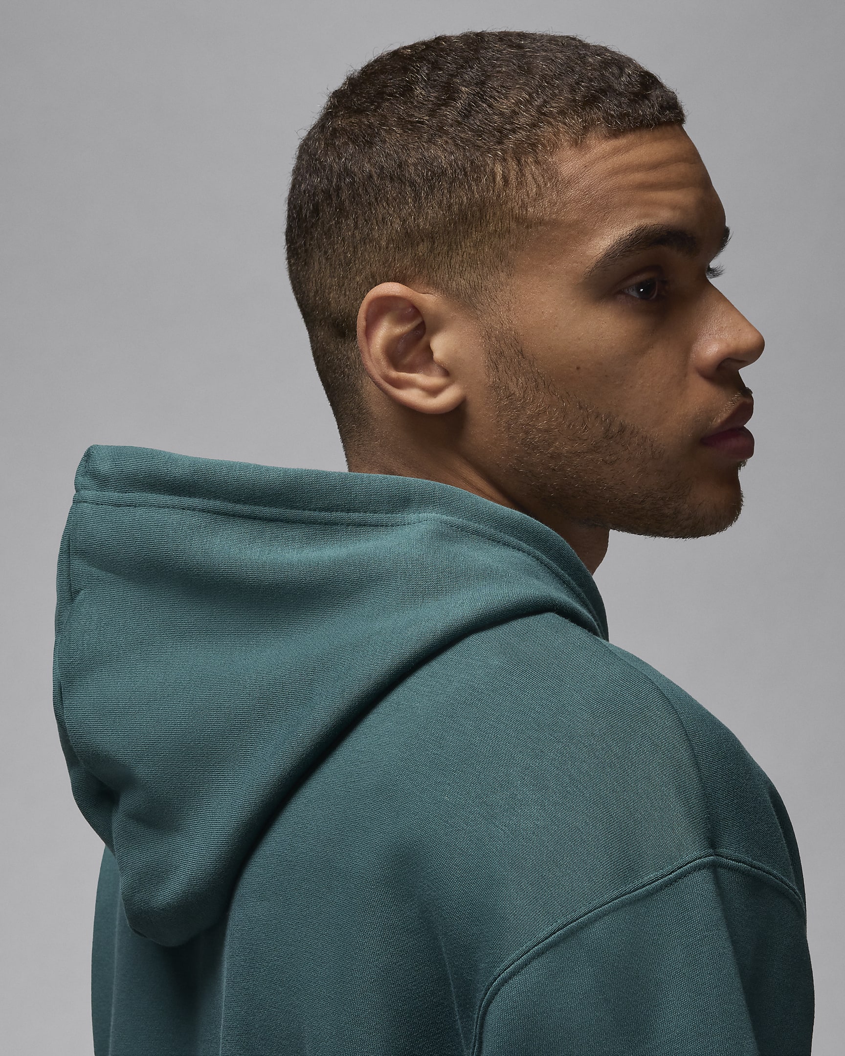 Jordan Essentials Men's Fleece Hoodie - Oxidised Green/Light Dew