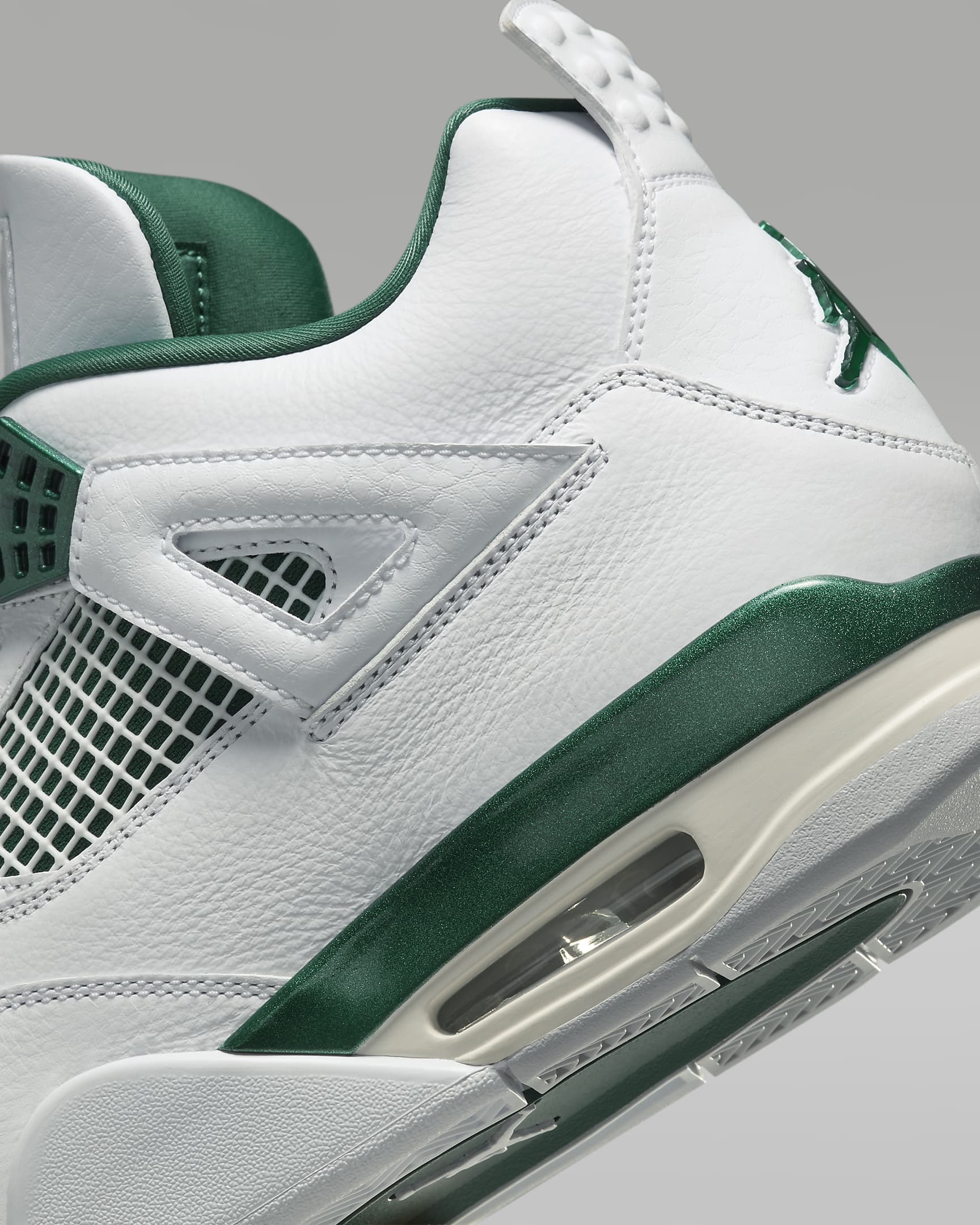 รองเท้าผู้ชาย Air Jordan 4 Retro "Oxidized Green" - ขาว/ขาว/Neutral Grey/Oxidized Green