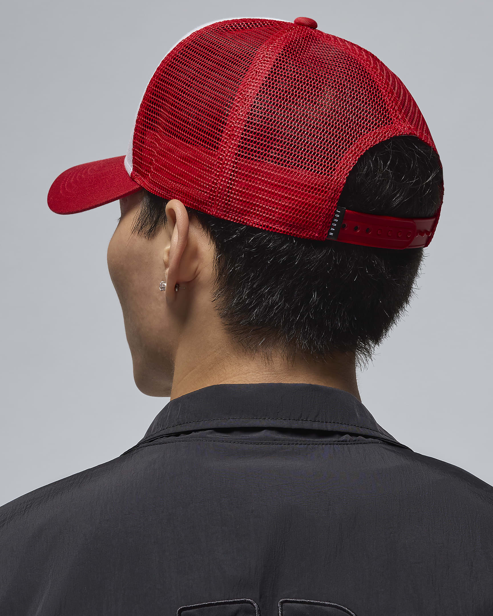 Jordan Rise Structured Hat - White/Gym Red/White