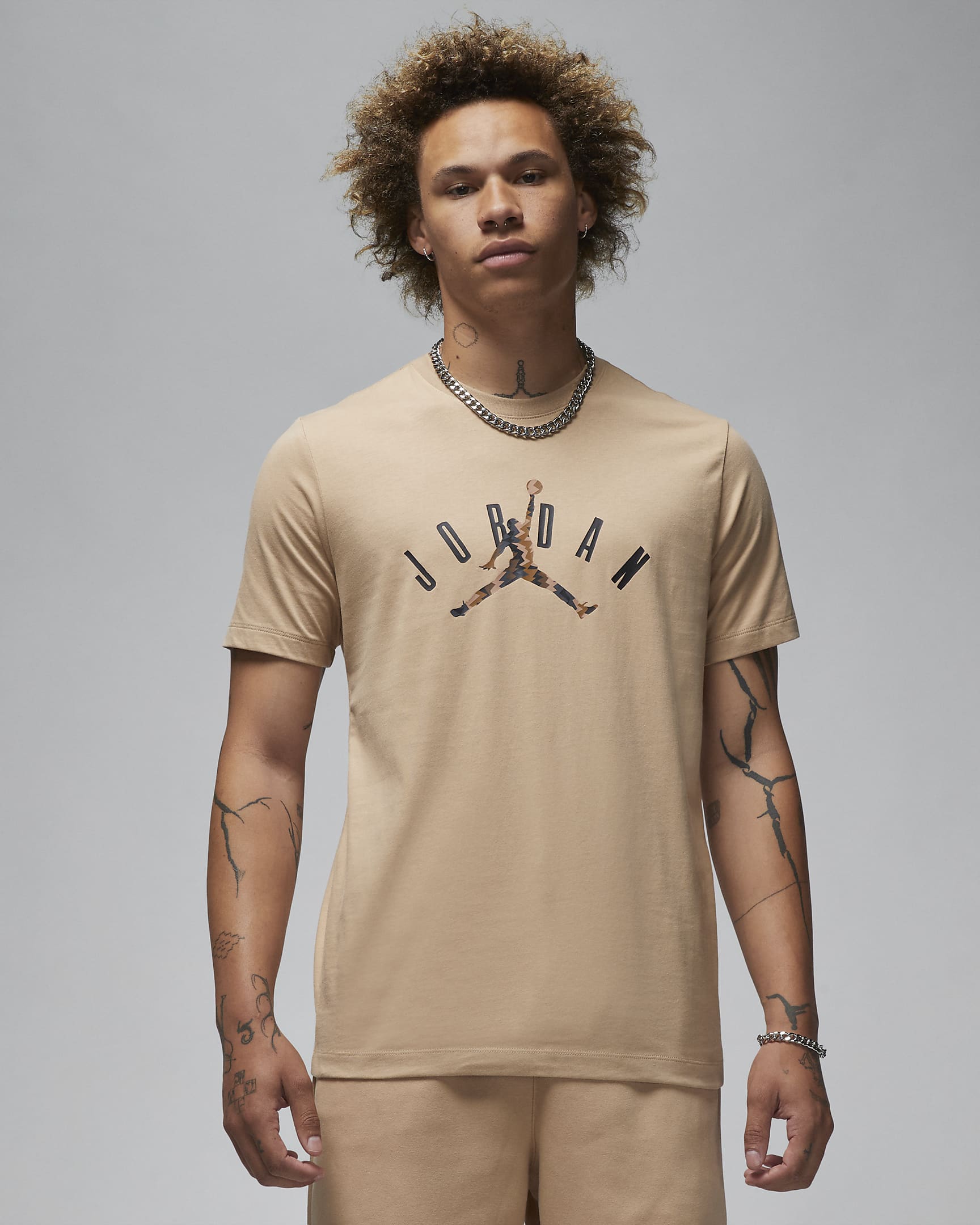 Jordan Flight MVP Men's T-Shirt - Hemp/Black