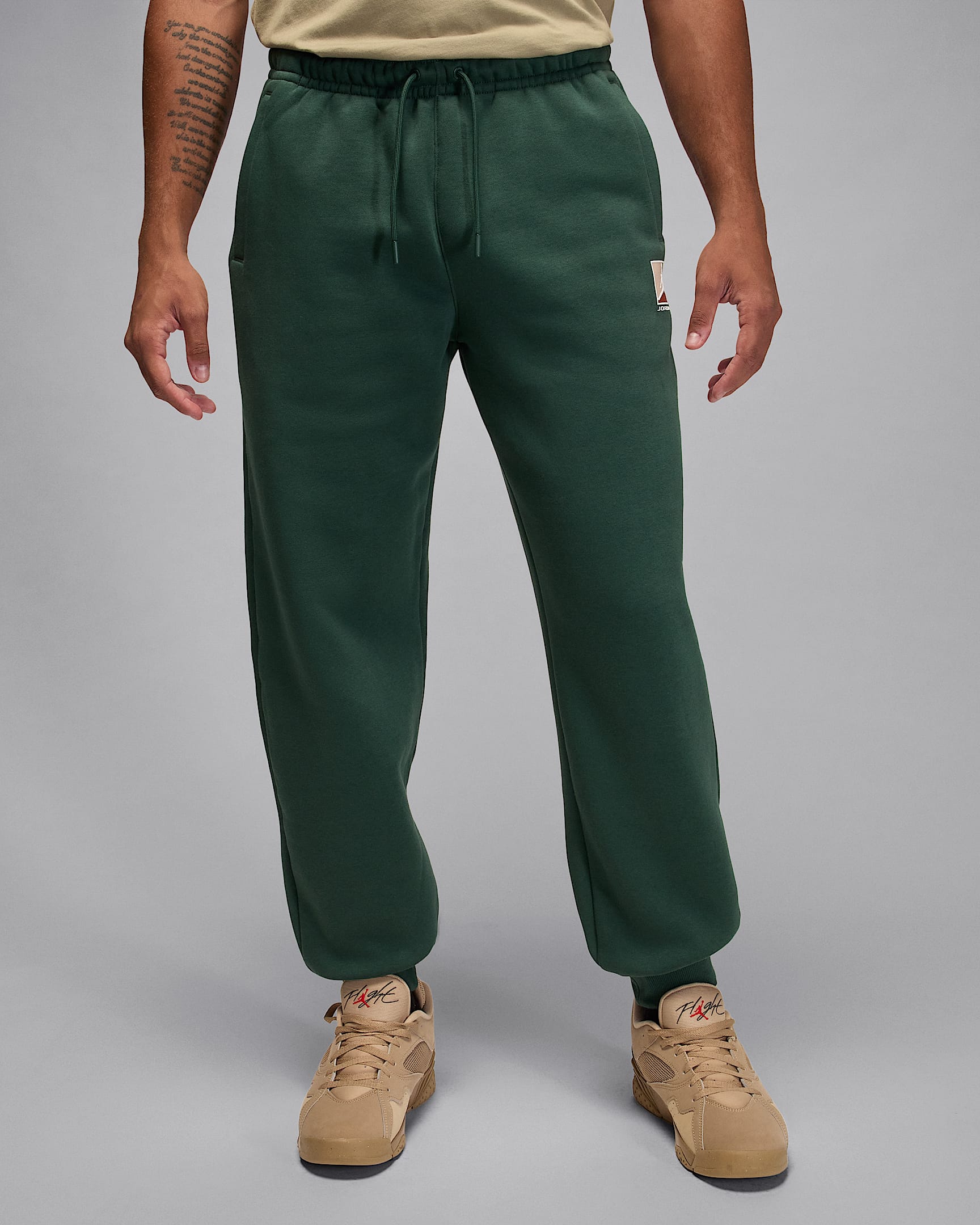 Jordan Brooklyn Fleece Herenbroek - Midnight Green/Sail