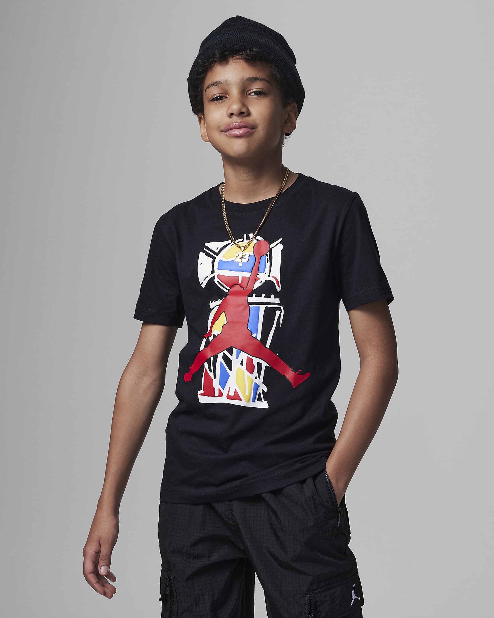 Air Jordan 8 Jumpman Energy Tee Big Kids T-Shirt. Nike.com