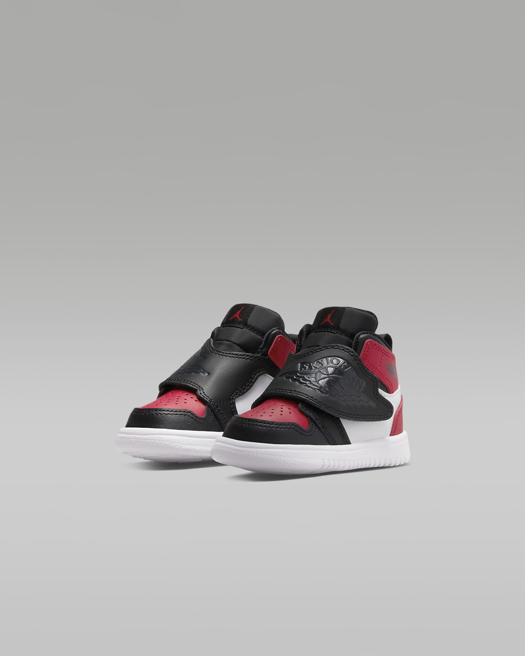 Sky Jordan 1 Baby and Toddler Shoe - Black/Varsity Red/White/Anthracite