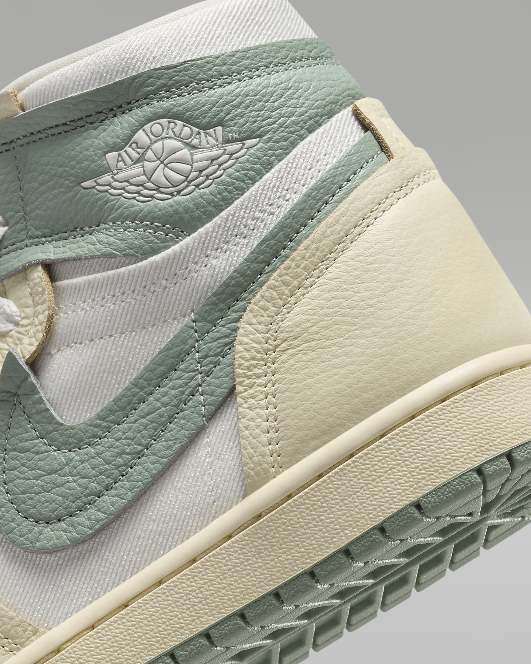 Air Jordan 1 High Method of Make Damenschuh - Legend Sand/Sail/Muslin/Jade Smoke