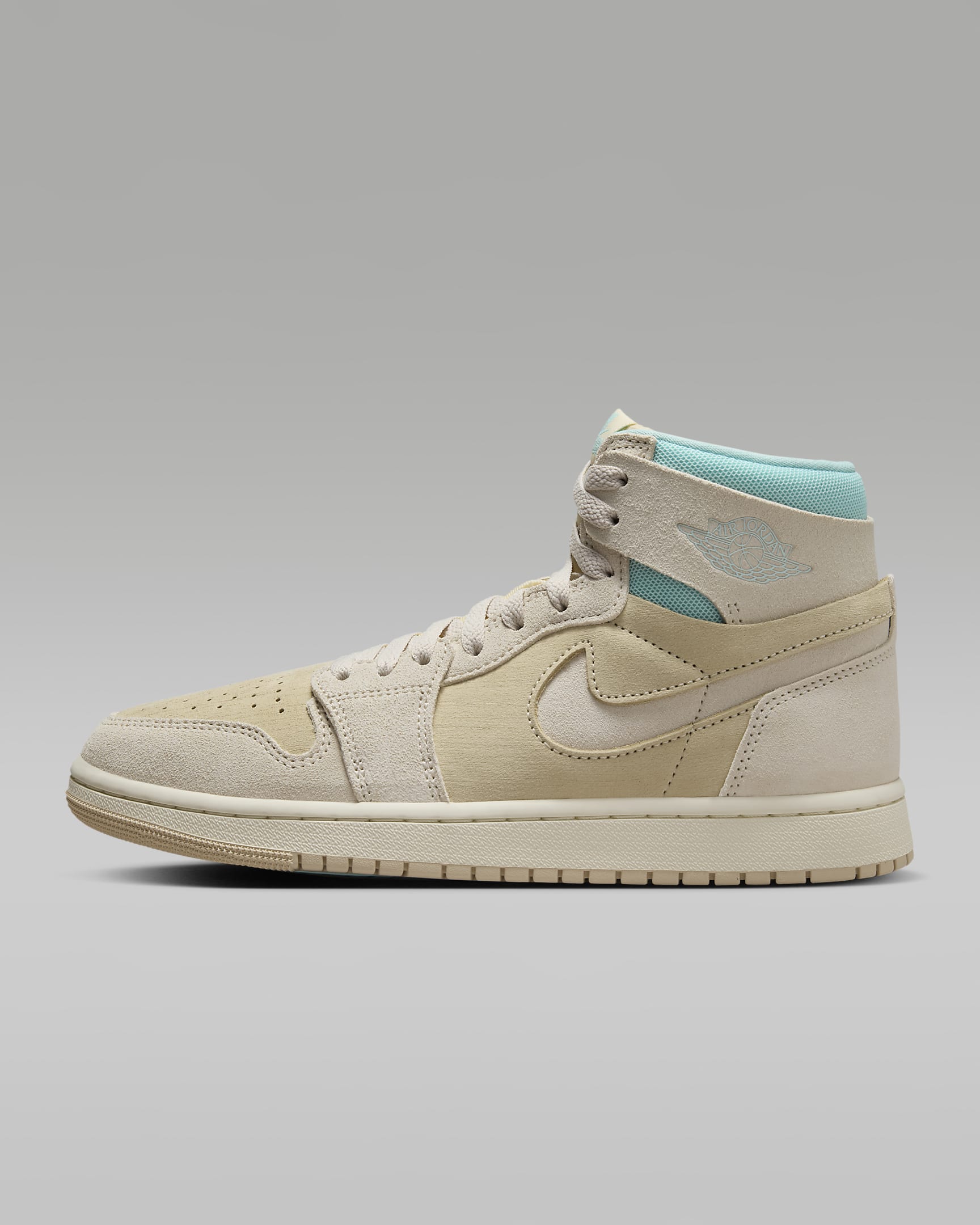 Air Jordan 1 Zoom CMFT 2 Women's Shoes - Coconut Milk/Light Dew/Sail/Legend Light Brown