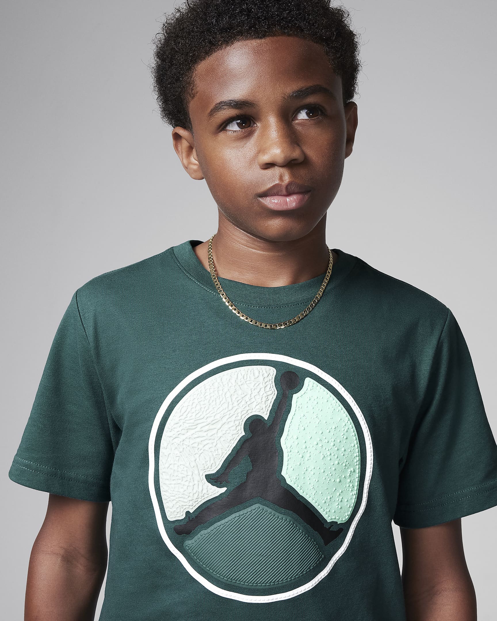 Air Jordan Older Kids' Ring T-Shirt - Oxidised Green