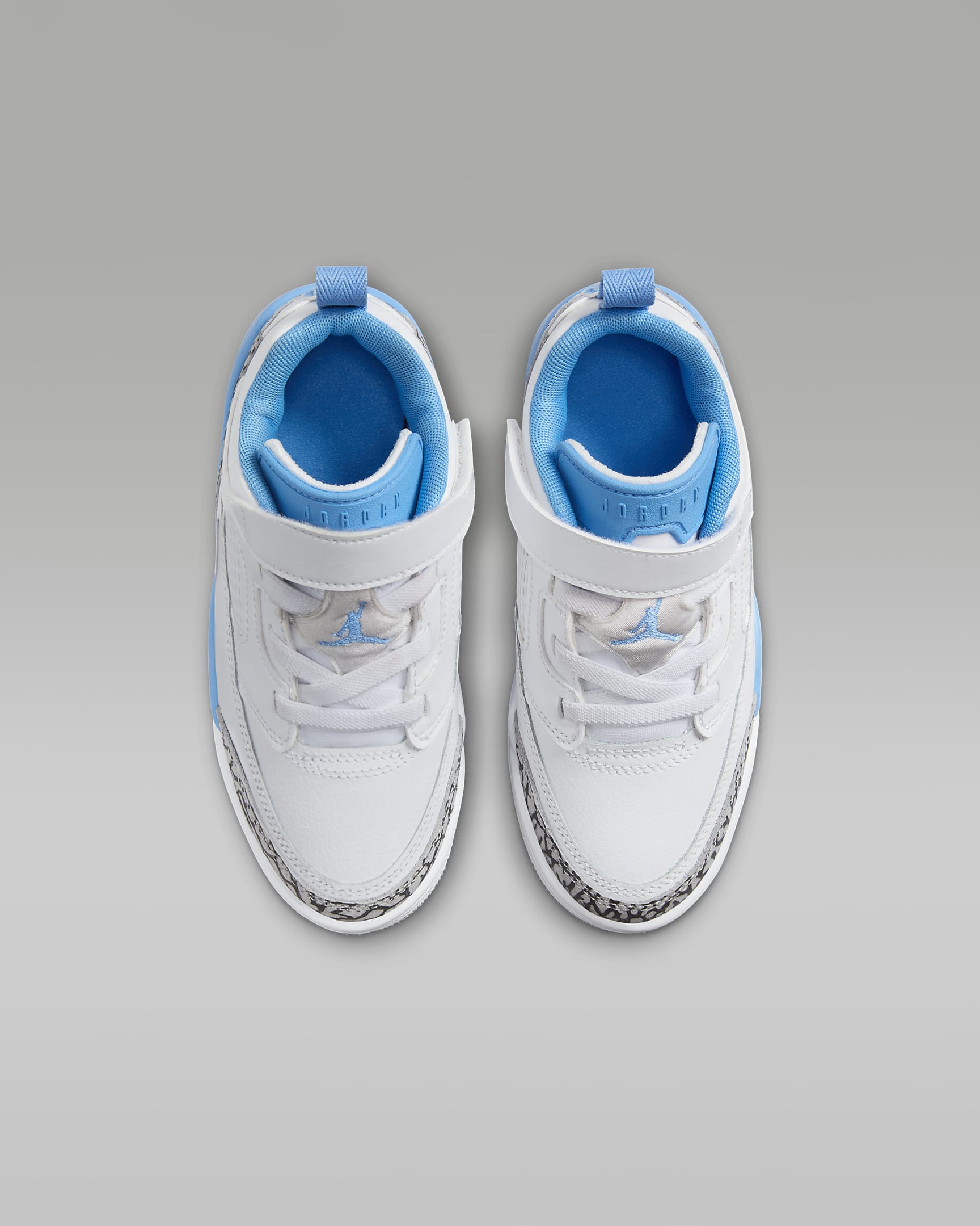 Jordan Spizike Low Younger Kids' Shoes - White/Wolf Grey/Anthracite/University Blue