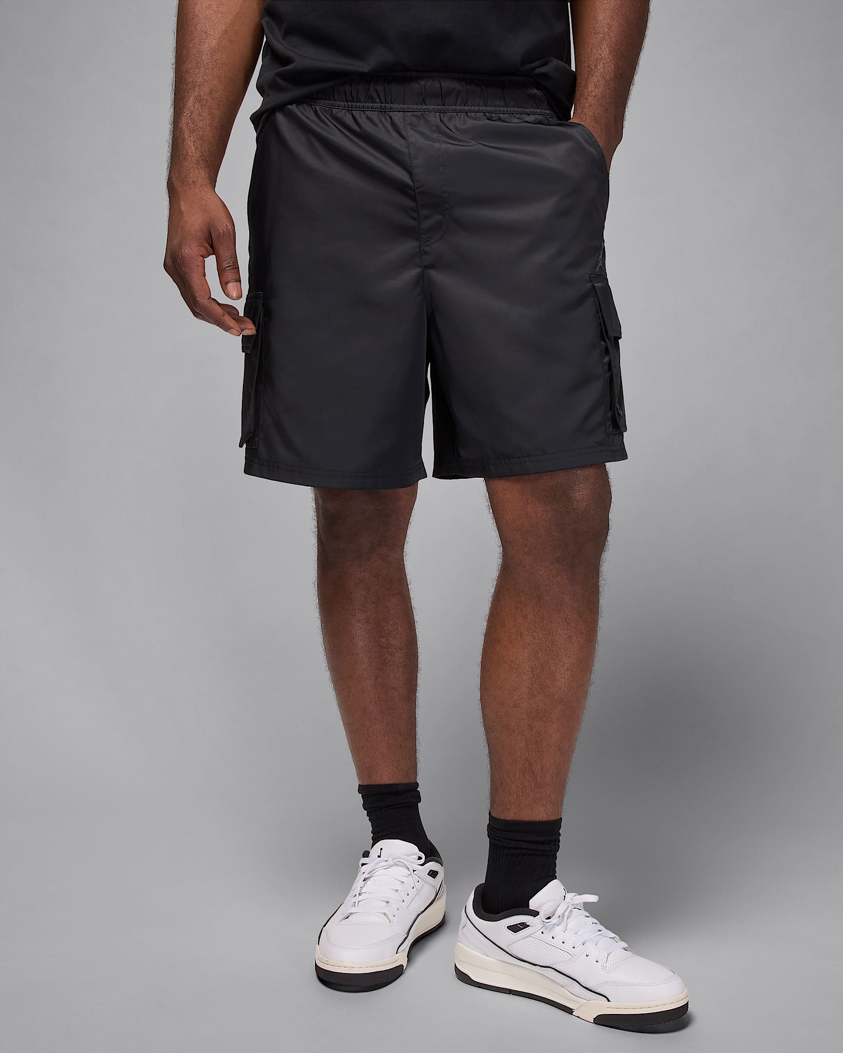 Short cargo Jordan Brooklyn pour homme - Noir/Iron Grey