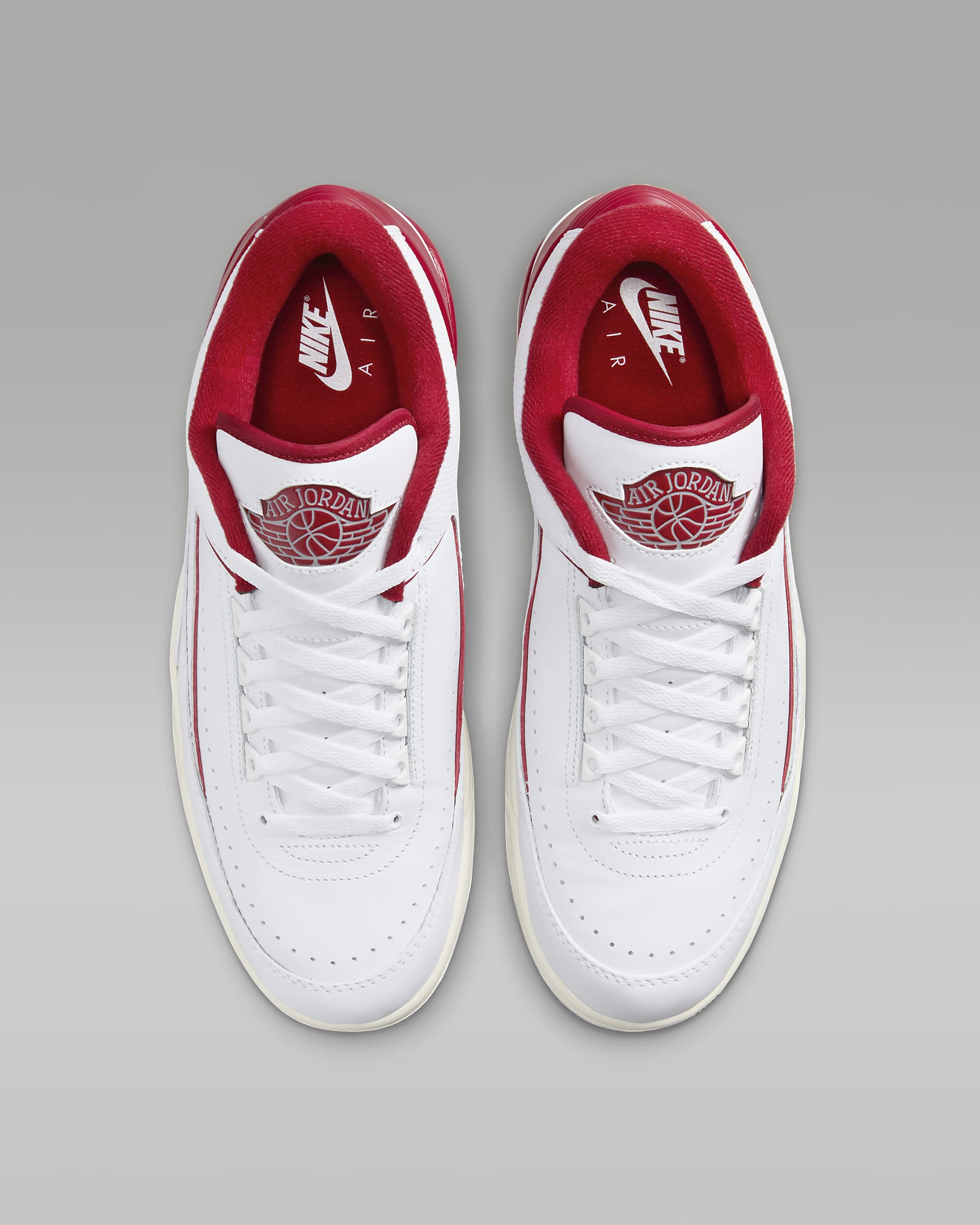Jordan 2/3 Men's Shoes - White/Sail/Cement Grey/Varsity Red