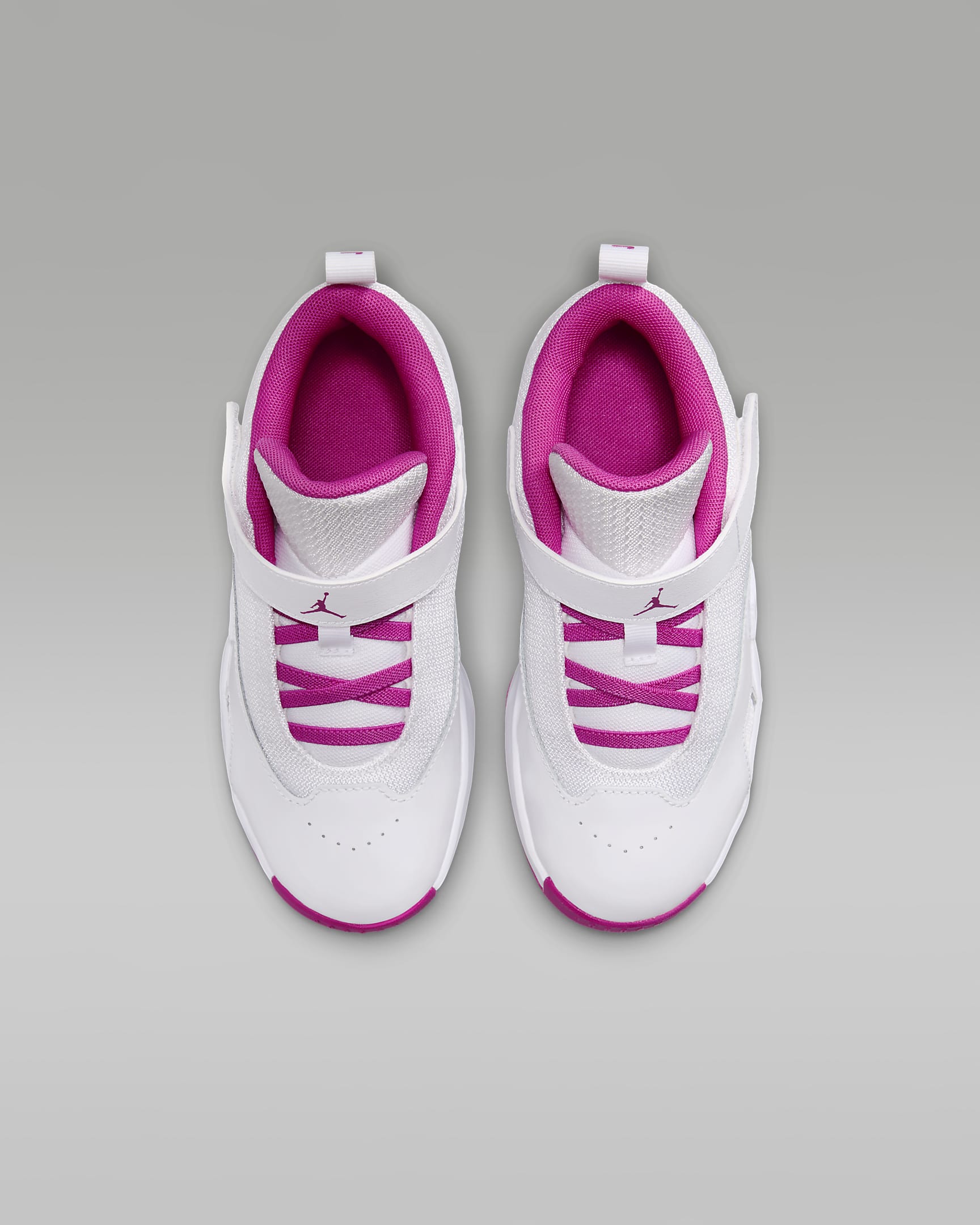 Jordan Max Aura 6 Younger Kids' Shoes - White/Fire Pink