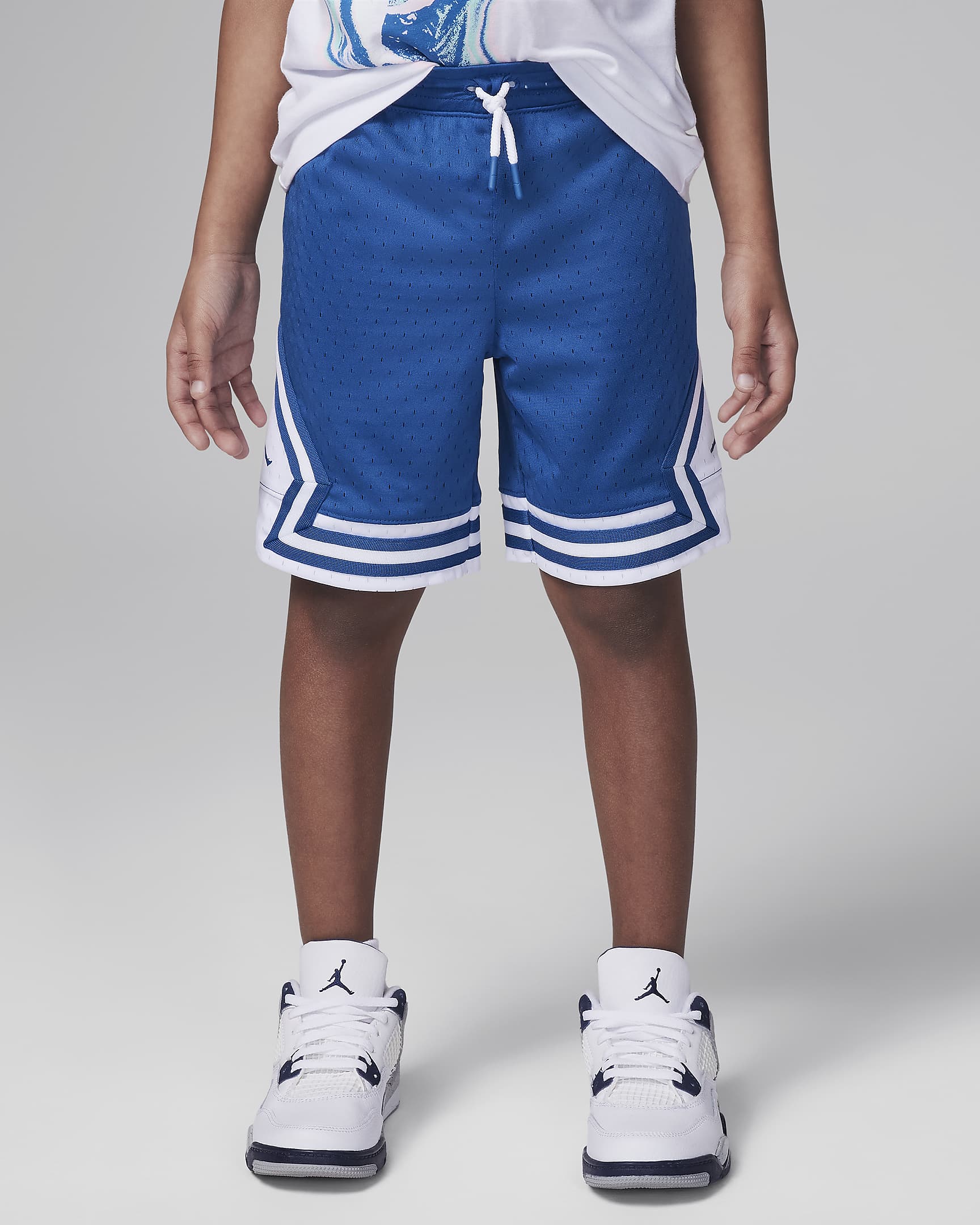 Jordan Dri-FIT Air Little Kids' Mesh Shorts - Industrial Blue