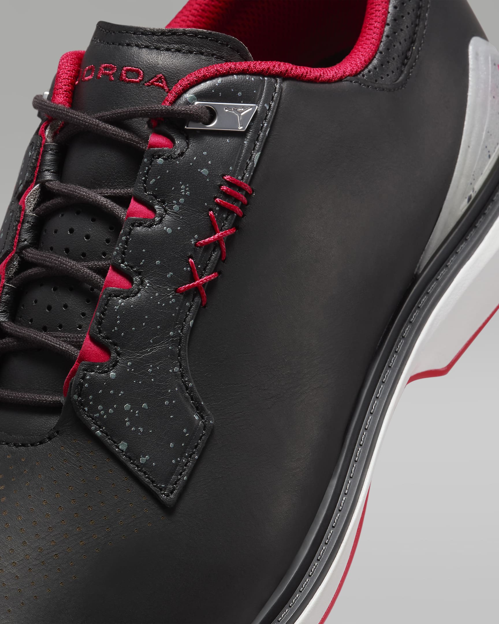 Chaussure de golf Jordan ADG 5 - Noir/Metallic Silver/Blue Tint/Fire Red