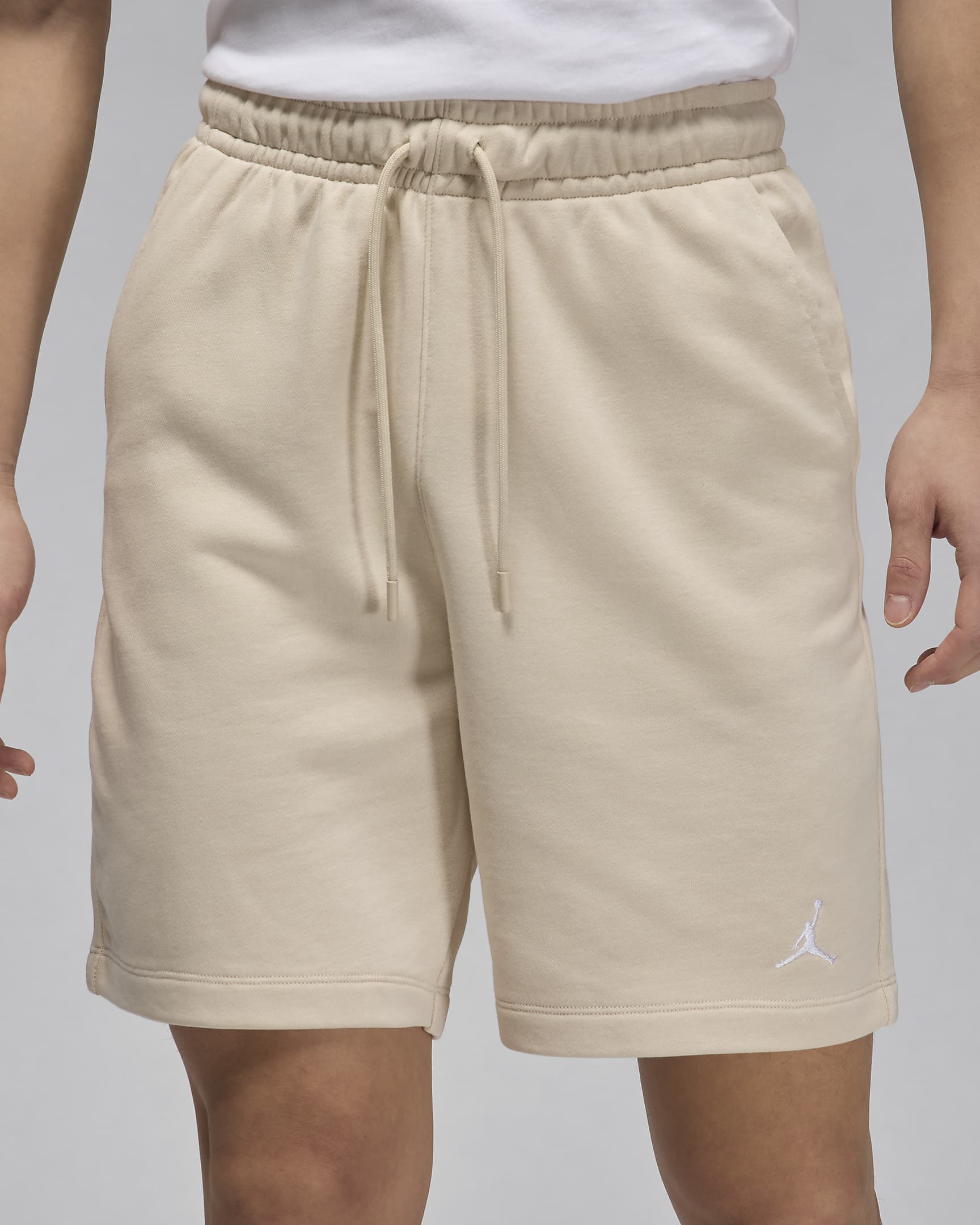 Jordan Essentials Men's Loopback Fleece Shorts - Legend Light Brown/White