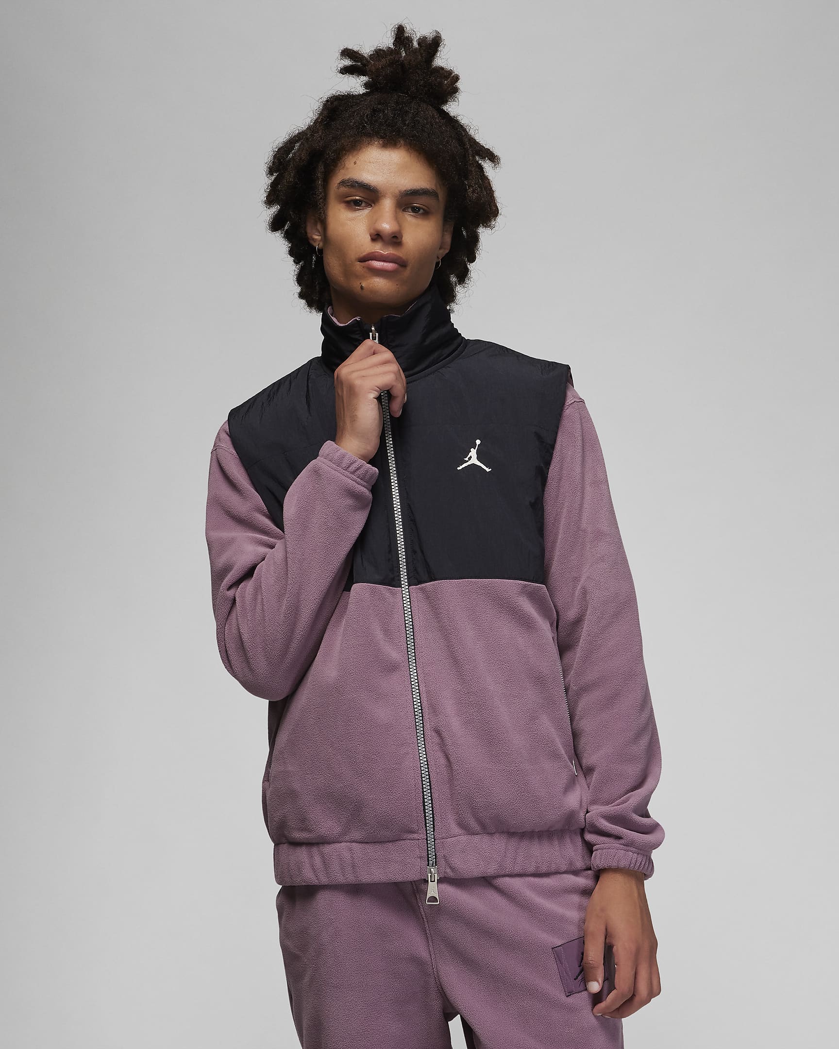 Jordan Essentials Men's Winter Gilet - Black/Sky J Mauve/Sail