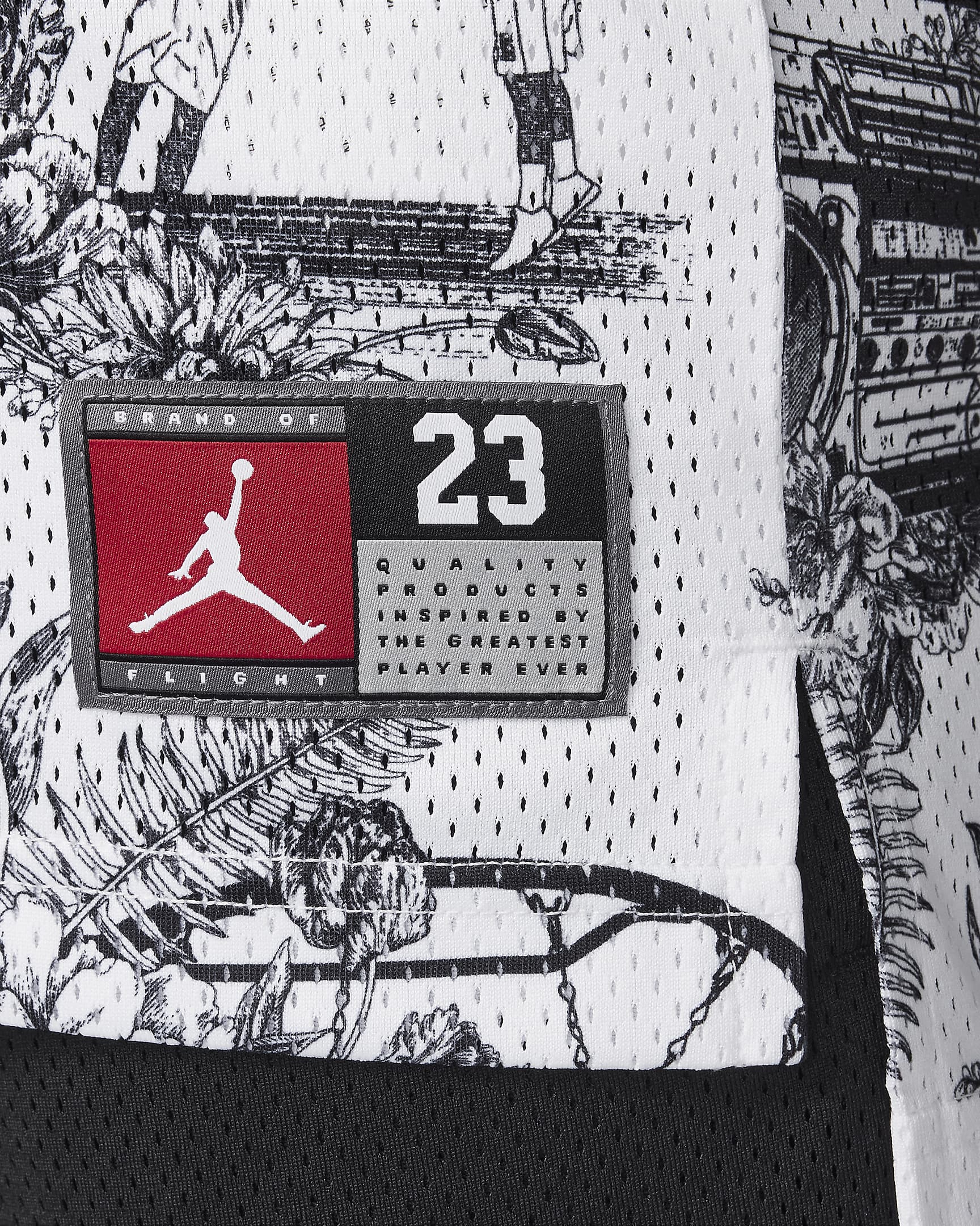 Jersey estampado para niños talla grande Jordan23 - Blanco