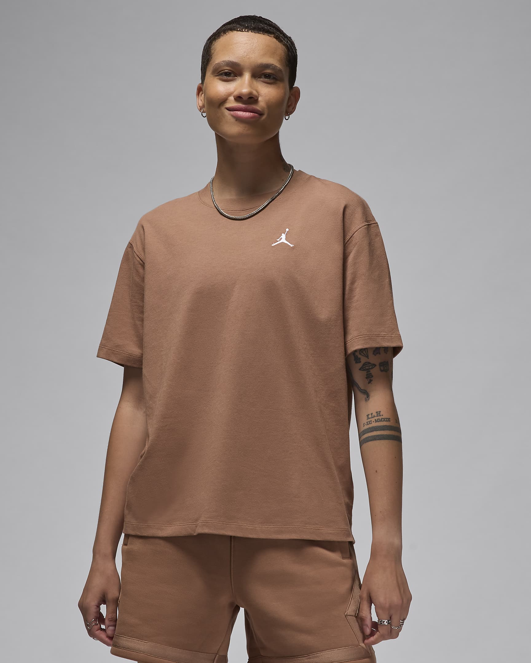 Jordan Essentials Women's Top - Archaeo Brown/White