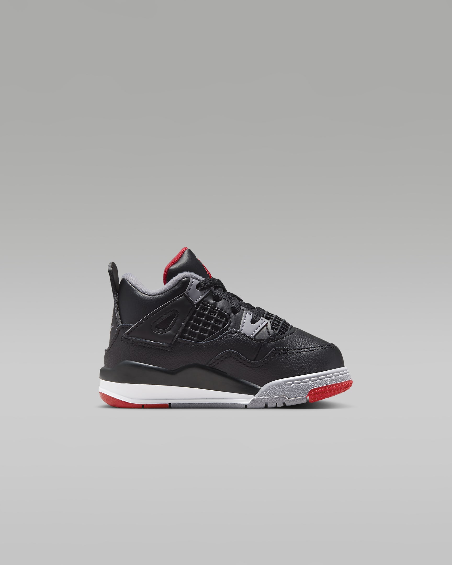 Jordan 4 Retro Baby/Toddler Shoes - Black/Cement Grey/Summit White/Fire Red