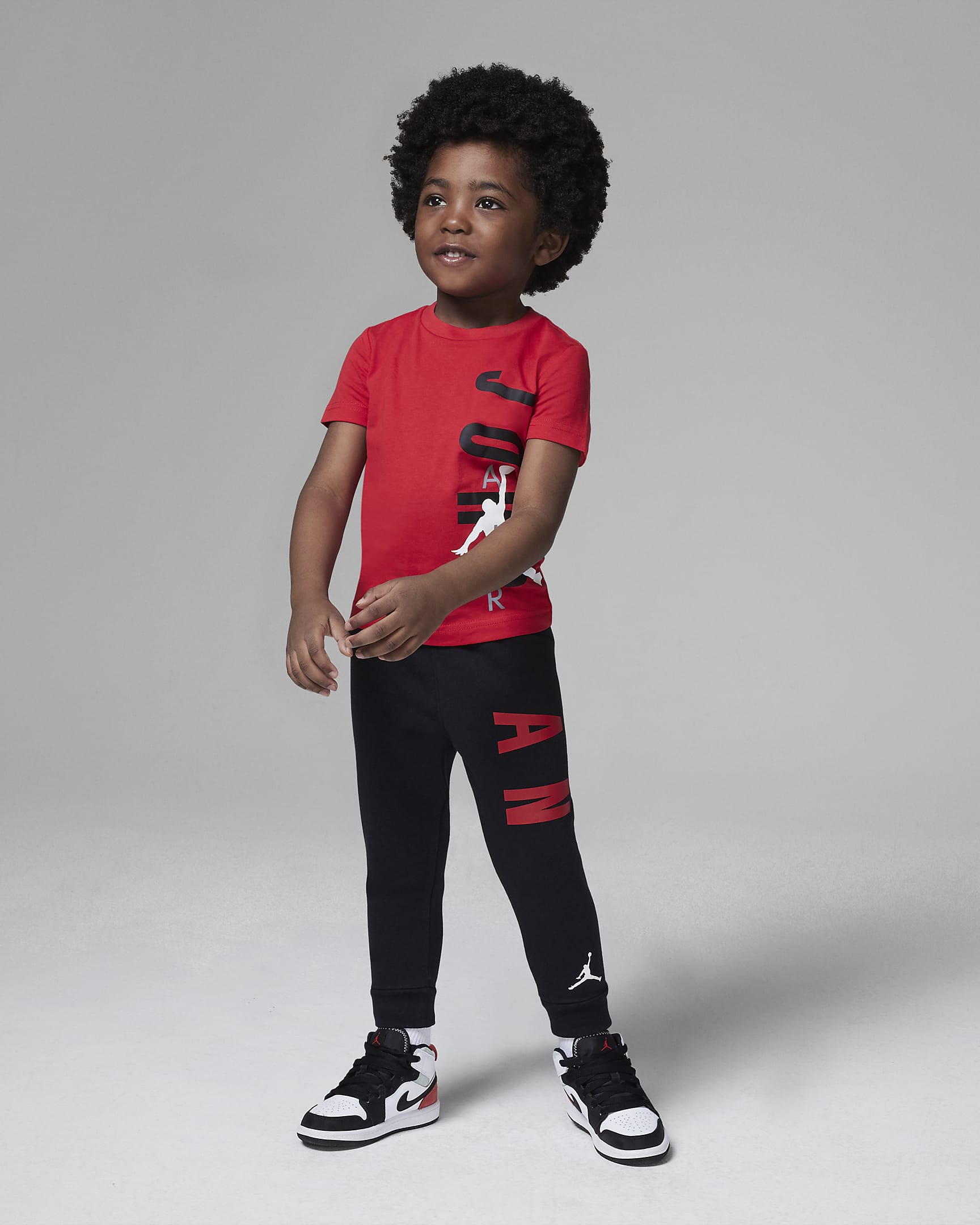 Jordan Toddler Line Up T-Shirt and Pants Set - Black