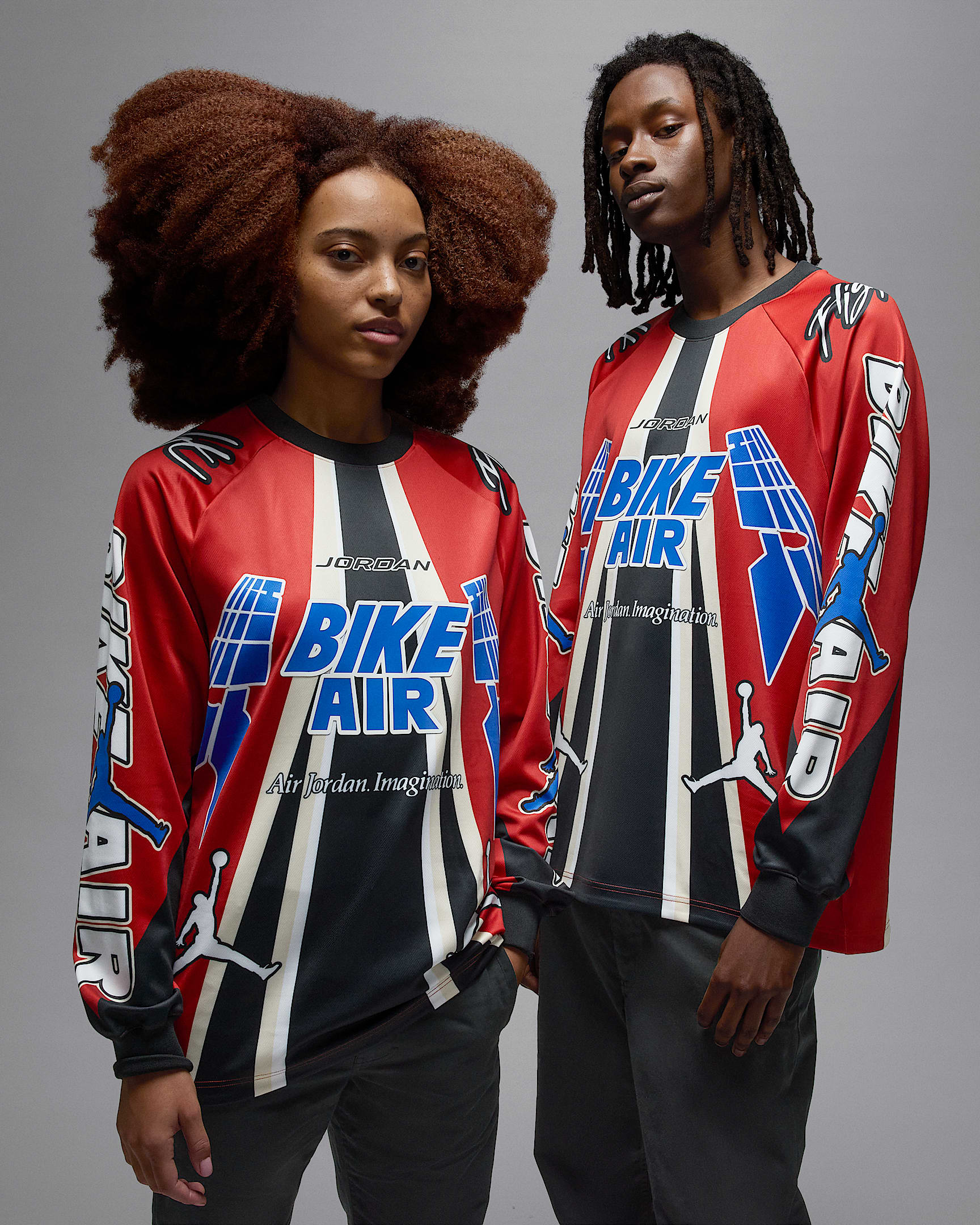 Jersey para hombre Jordan - Cinabrio/Negro/Azul Lyon