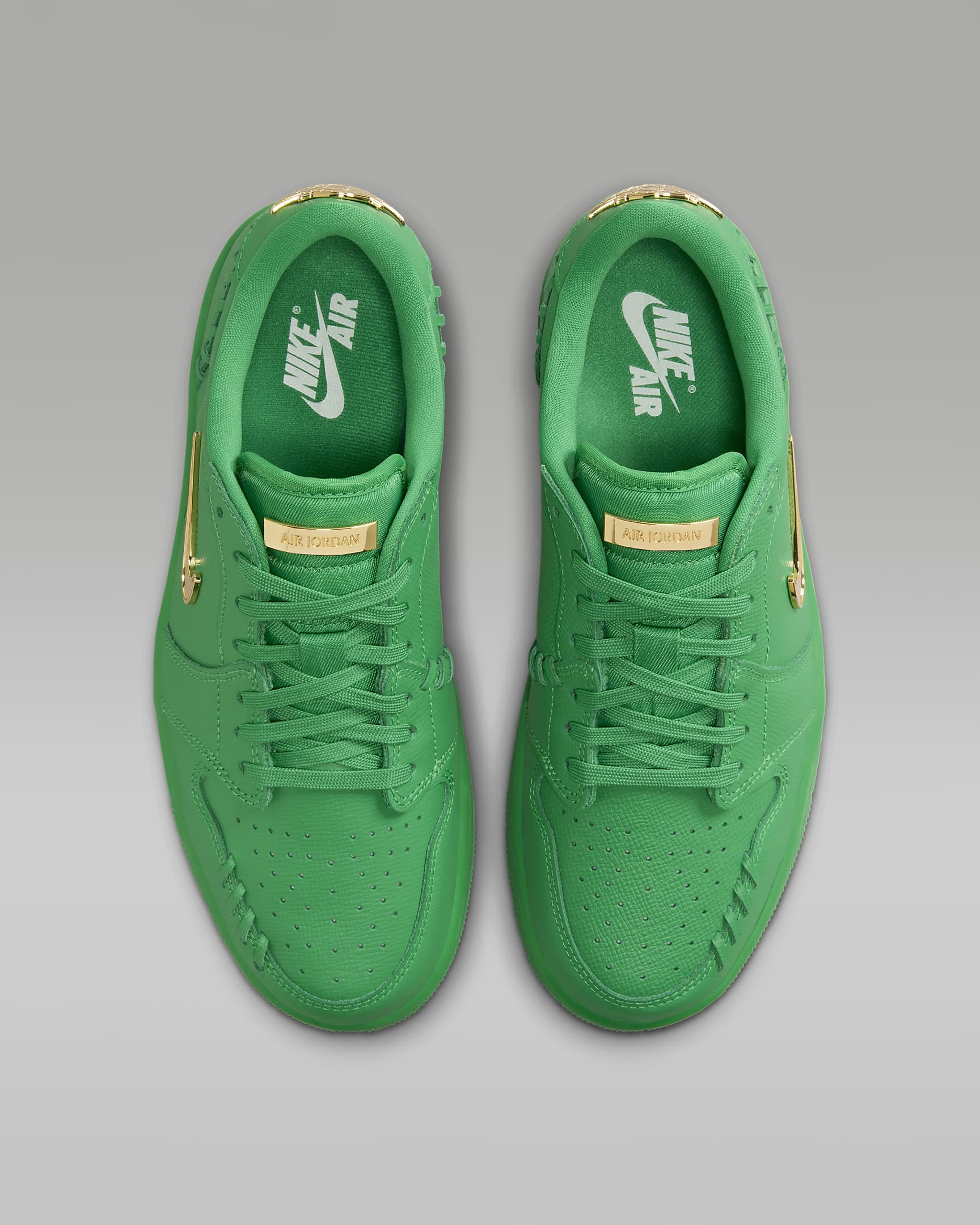 Air Jordan 1 Low Method of Make Shoes - Lucky Green/Metallic Gold